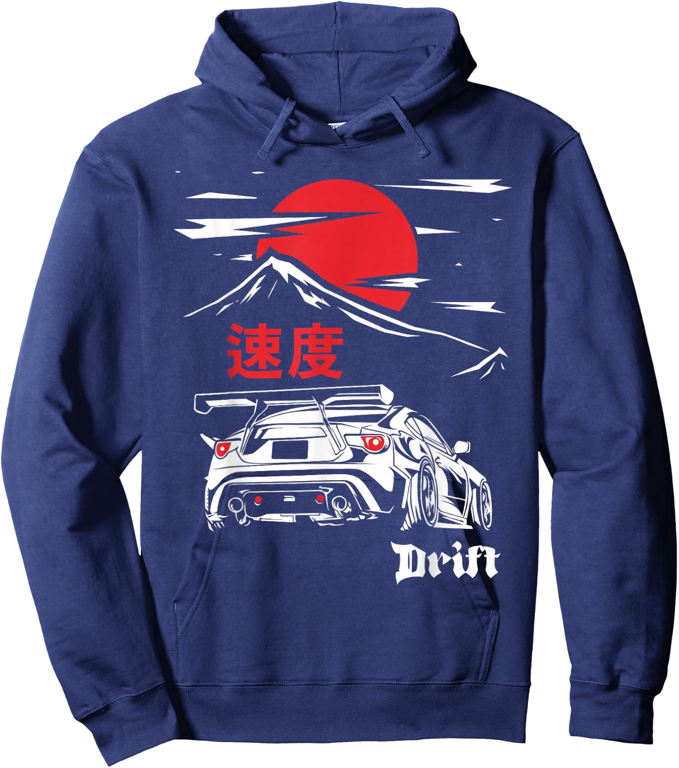 JDM Tokyo Japan Drift Race Car Tuning Retro Vintage Graphic Hoodie - Hoodie | Navy