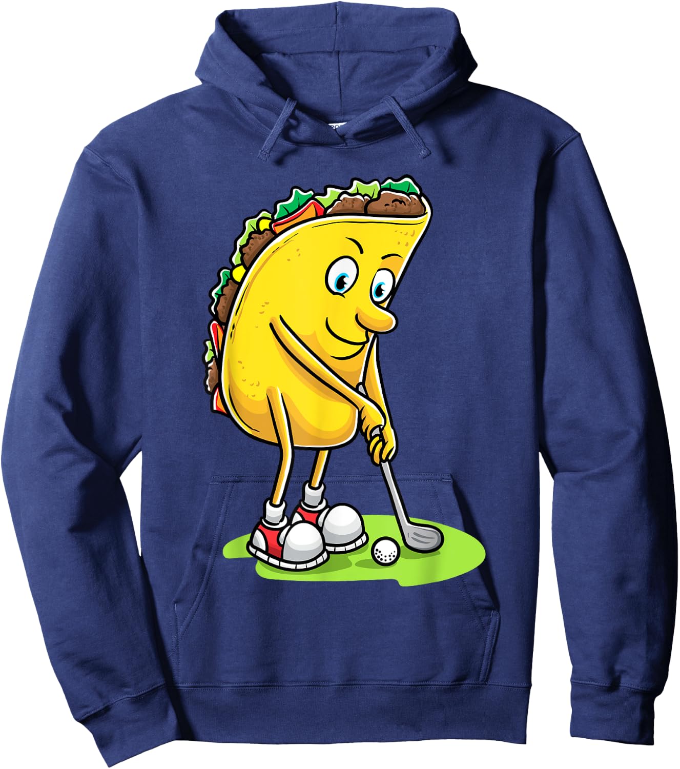 Taco With Golf Enthusiasts Men Golfers Hoodie - Hoodie | Navy