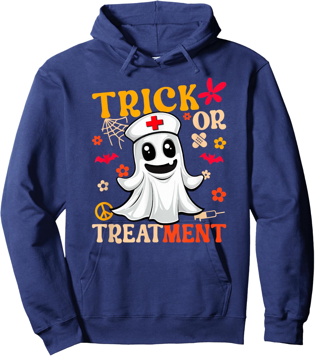 Trick or Treatment Nurse Hoodie - Hoodie | Navy