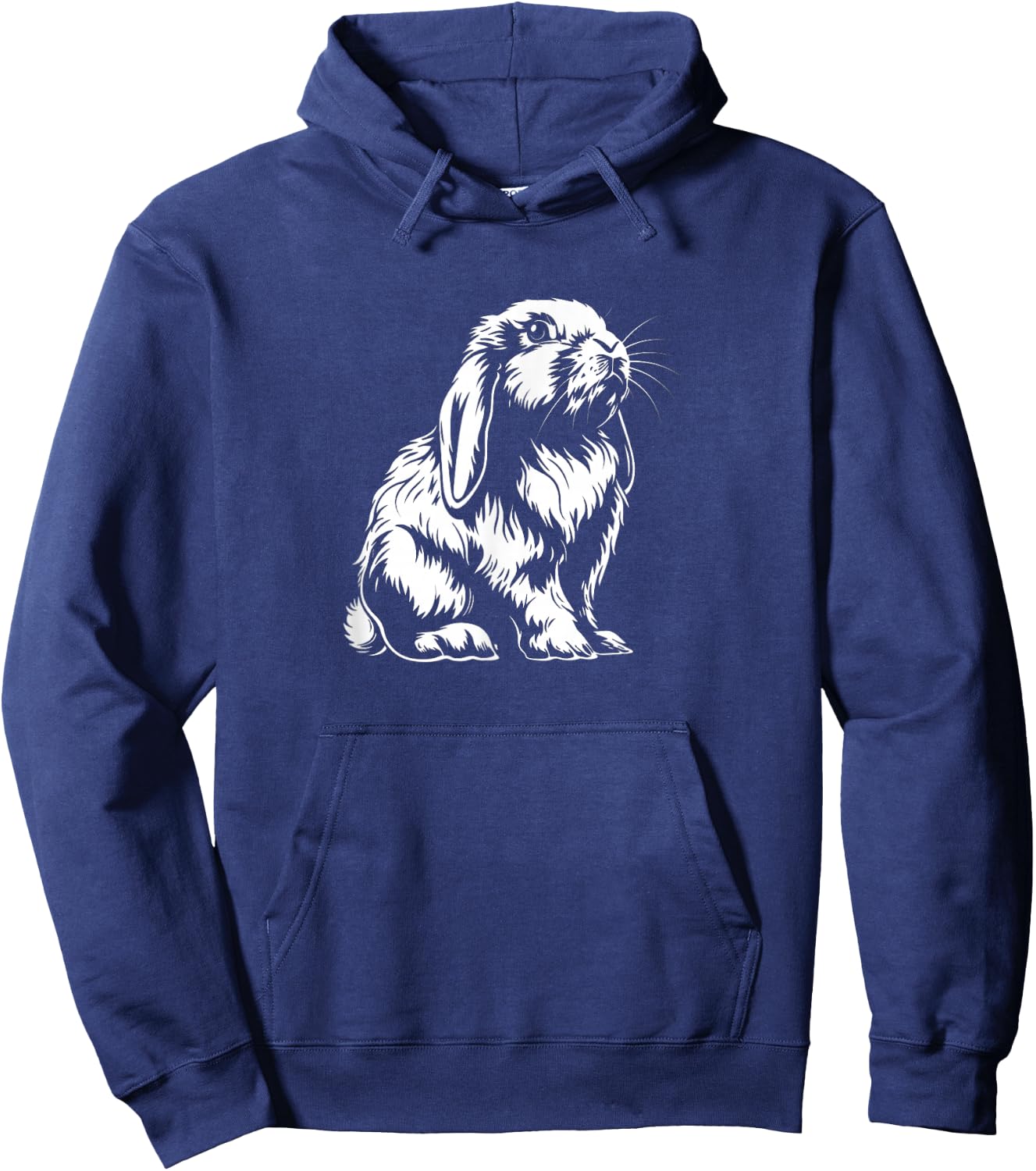 Vintage Retro Mini Holland Lop Bunny Rabbit Lover Hoodie - Hoodie | Navy