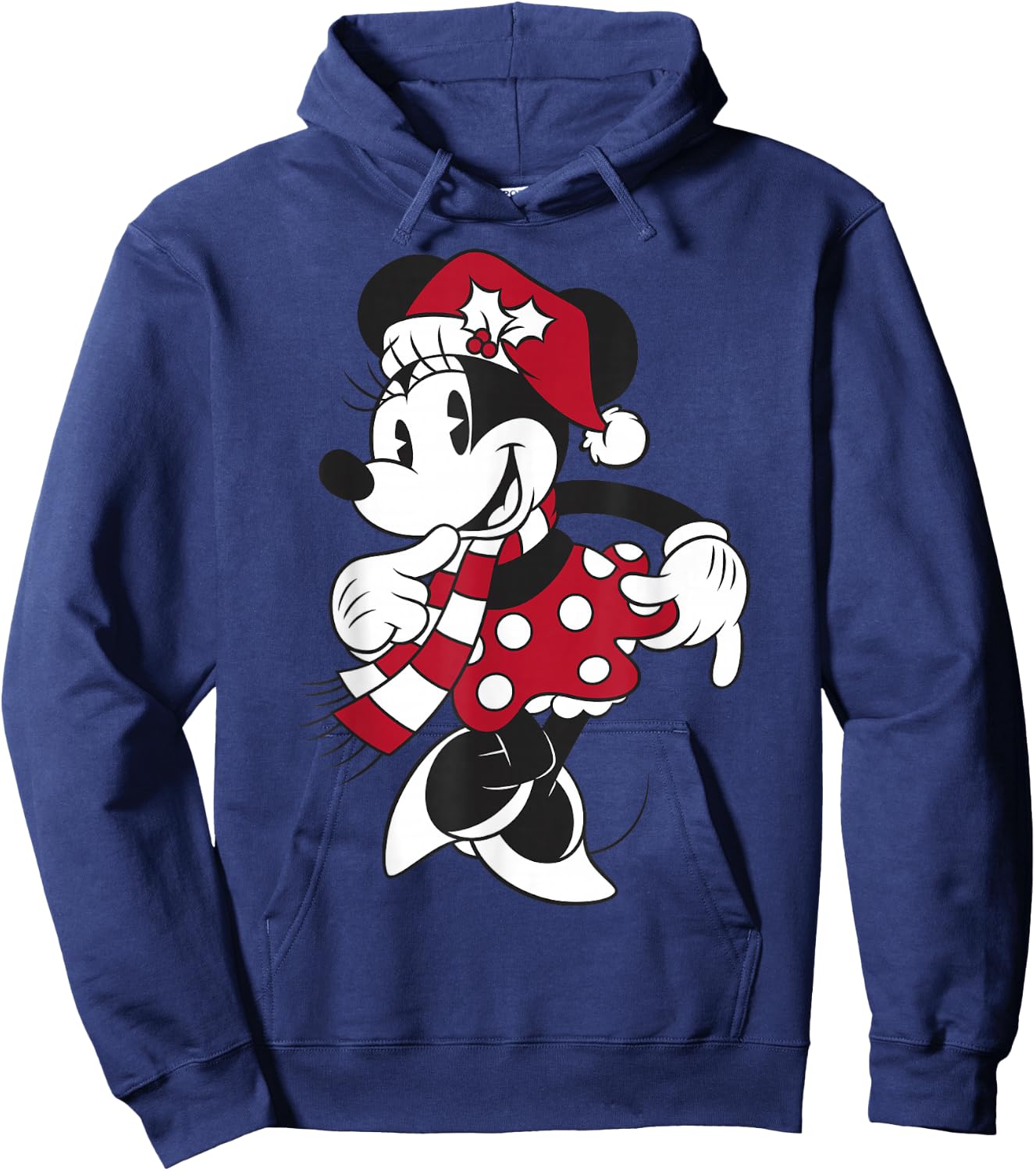 Disney Mickey & Friends Christmas Minnie Mouse Portrait Hoodie - Hoodie | Navy