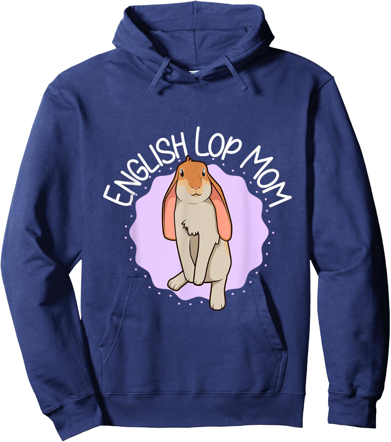 English Lop Mom Hoodie - Hoodie | Navy