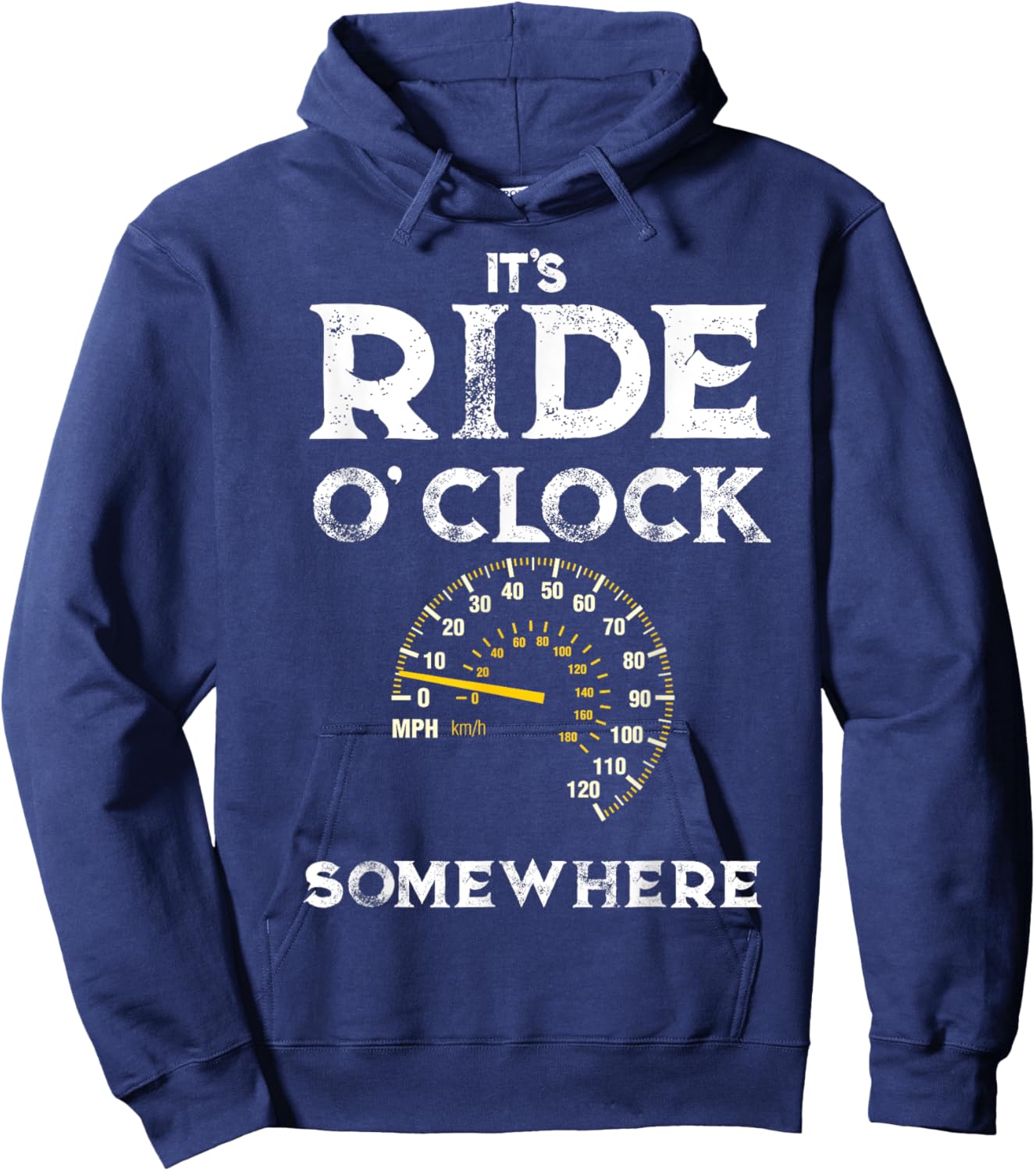 Biker Its Ride O Clock Somewhere Funny Motorcycle Hoodie - Hoodie | Navy