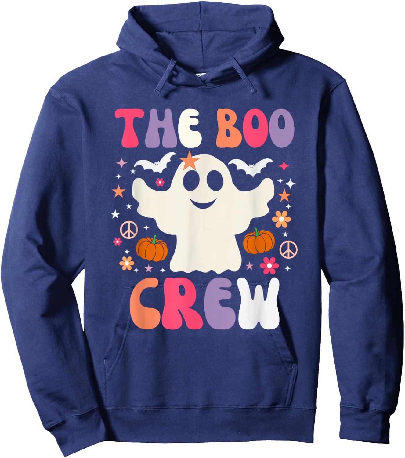 Halloween The Boo Crew - Cute Ghost - Spooky Family Matching Hoodie - Hoodie | Navy