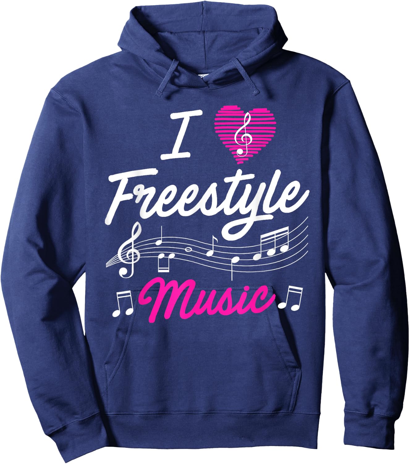 I love freestyle music Hoodie - Hoodie | Navy