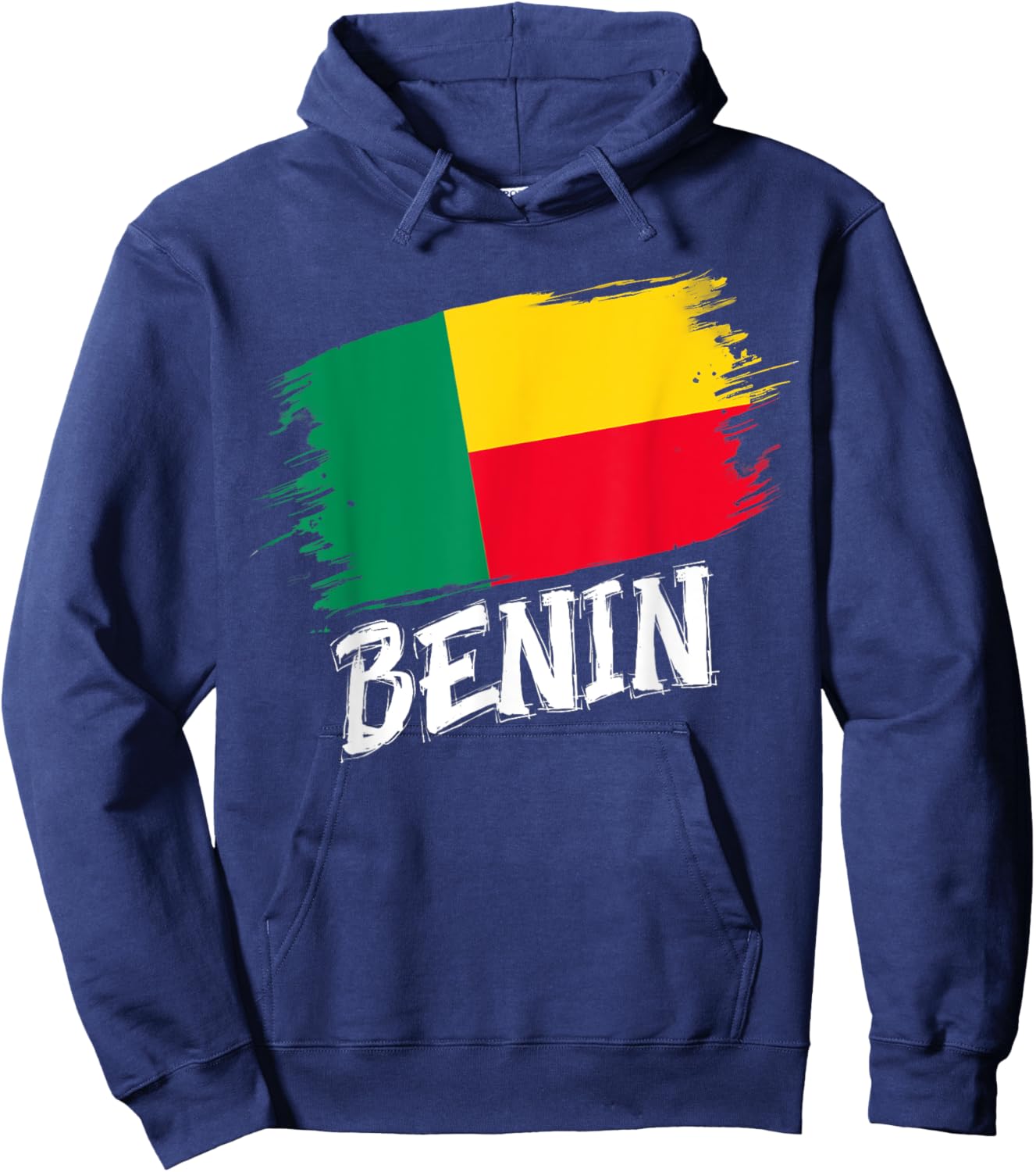 Patriotic Retro Beninese Flag Benin Hoodie - Hoodie | Navy
