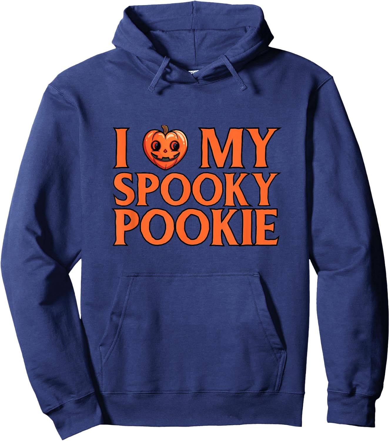 I Love My Spooky Pookie Funny Couples Costume for Halloween Hoodie - Hoodie | Navy