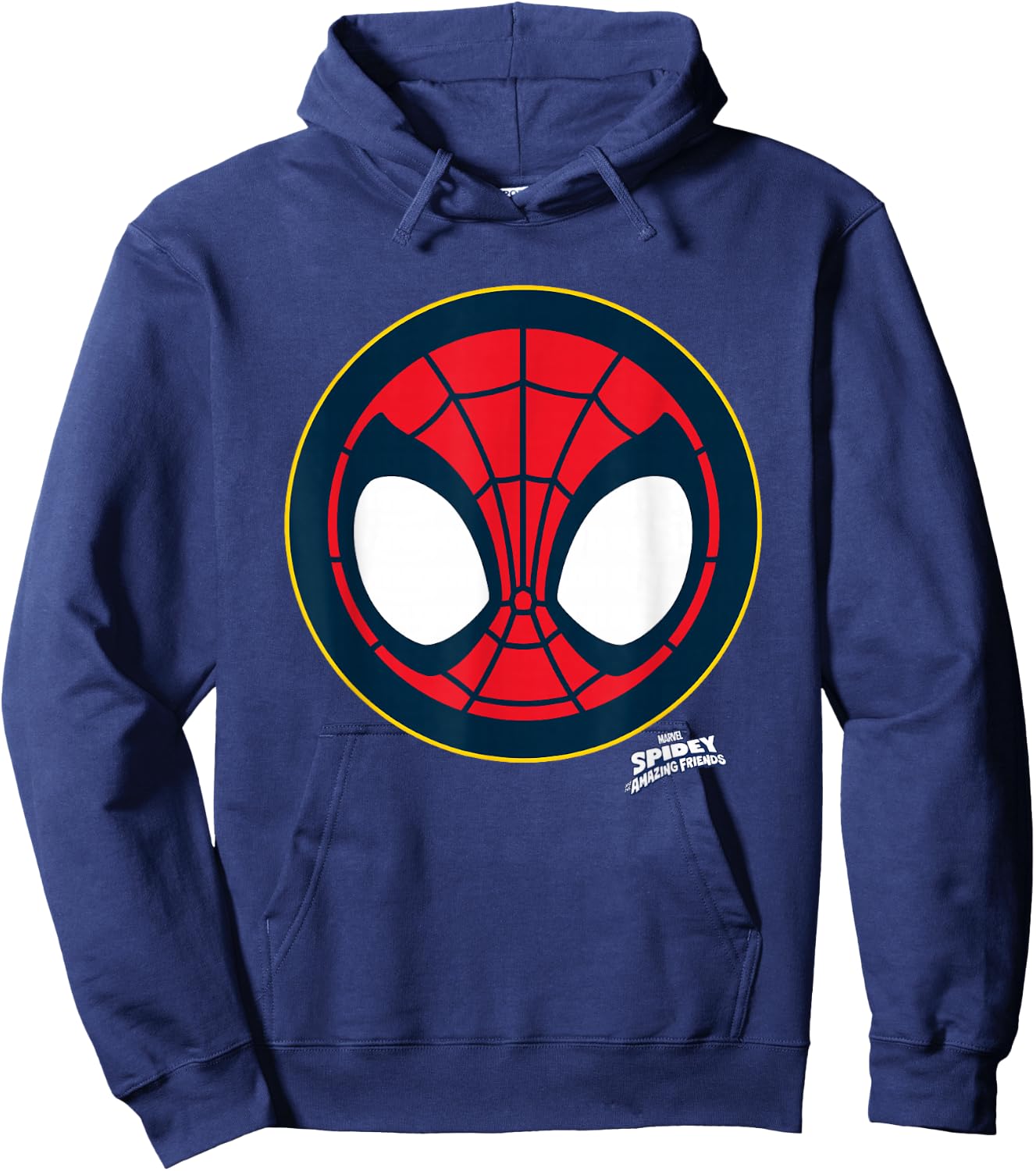 Marvel Spidey and His Amazing Friends Spidey Face Emblem Hoodie - Hoodie | Navy