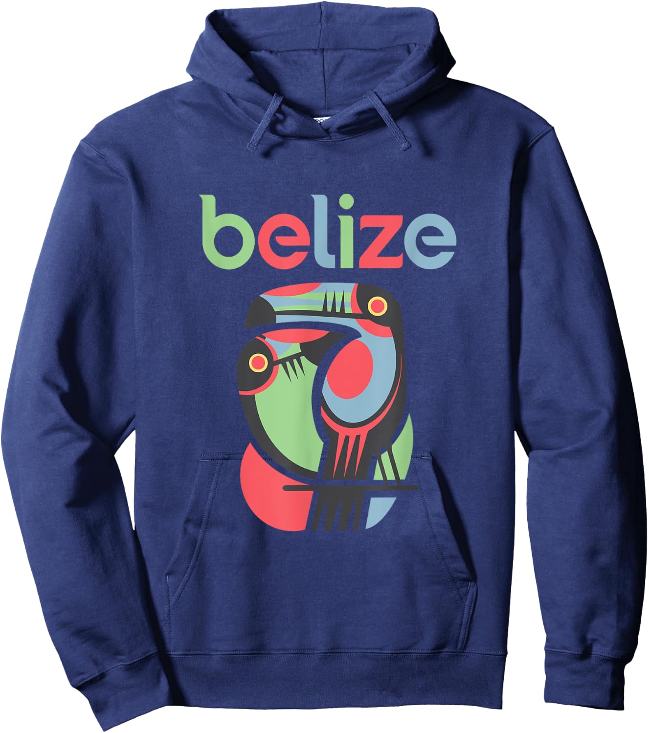 Tropical Summer Toucan Bird Colorful Belize Souvenir Men Women Kids Hoodie - Hoodie | Navy