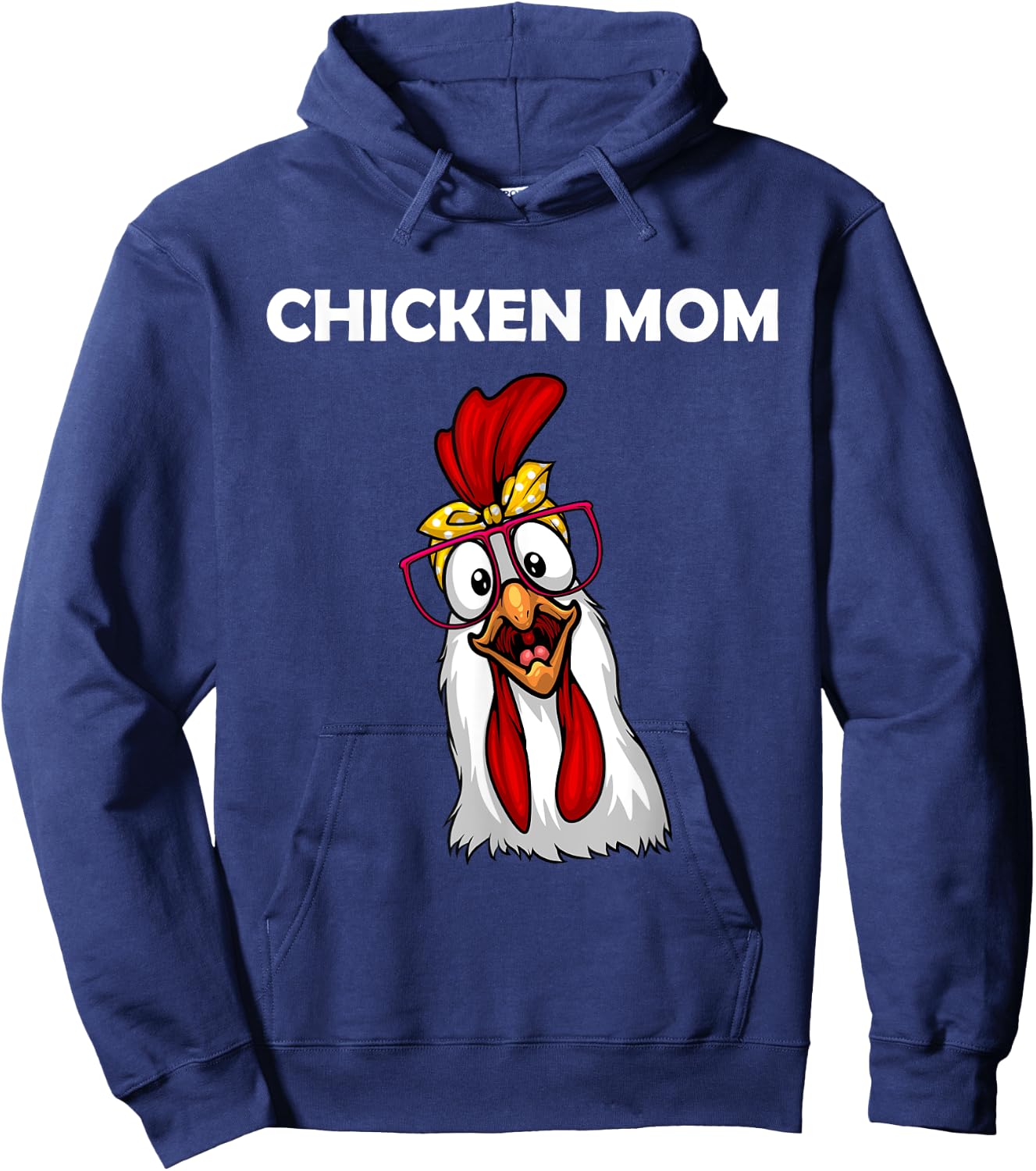 Funny Chicken Mom Girls Lady Chicken Farmer Hoodie - Hoodie | Navy