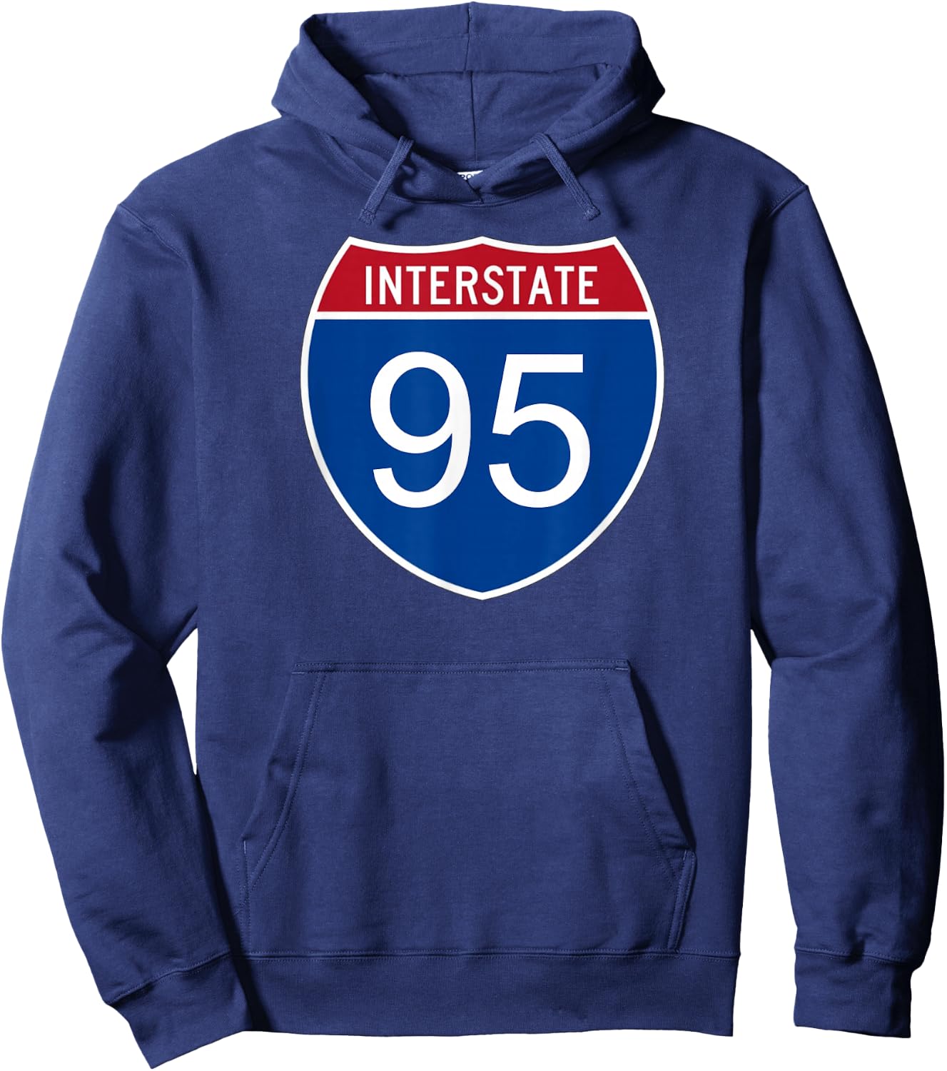 I-95 Interstate Road Trip Travel Souvenir - Interstate 95 Hoodie - Hoodie | Navy