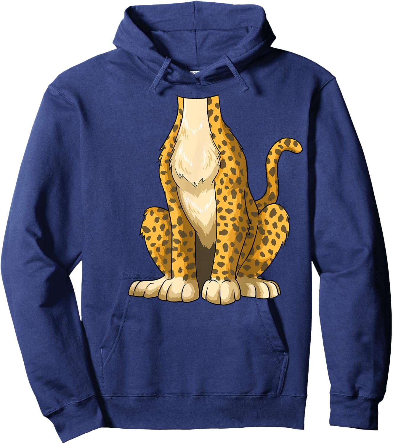 Easy Cheetah Costume Cheetah Body Headless Cheetah Costume Hoodie - Hoodie | Navy
