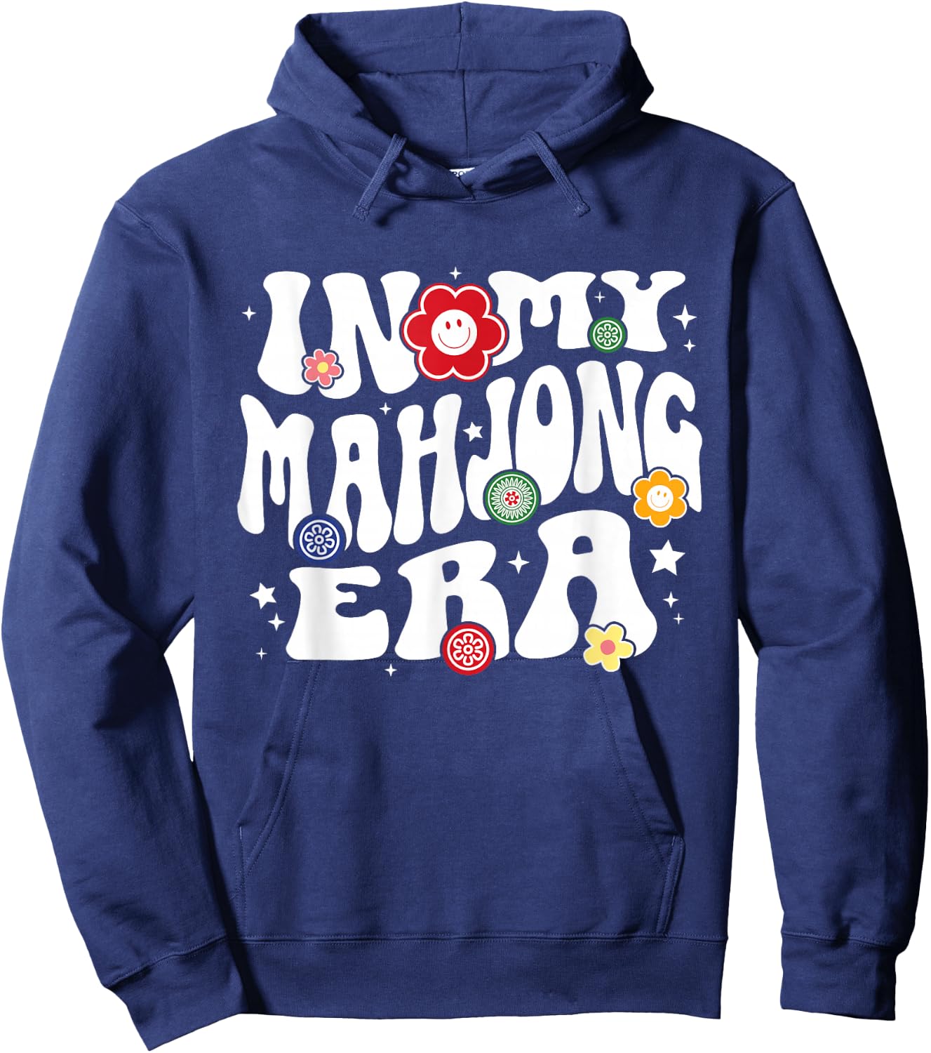 In My Mahjong Era Mah Jongg Player Hoodie - Hoodie | Navy