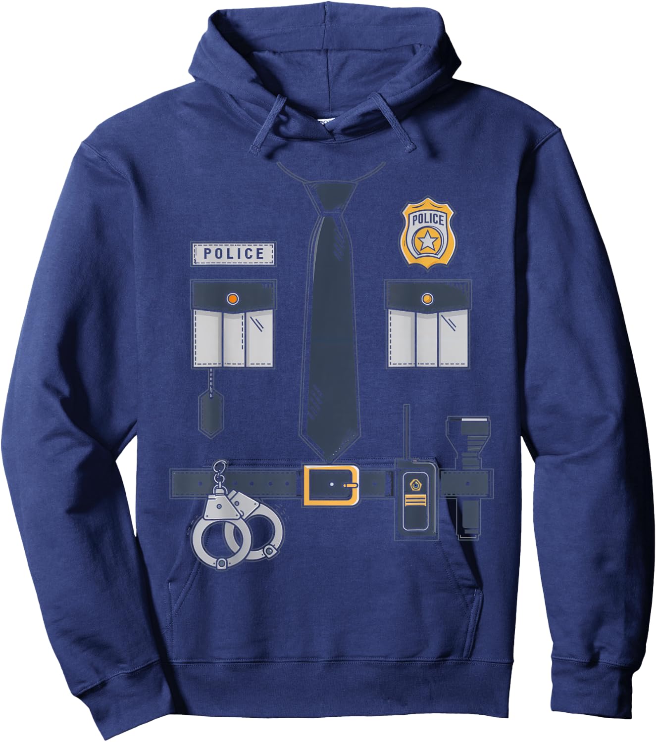 Police Costume Gear Police Officer Law Enforcement Uniform Hoodie - Hoodie | Navy