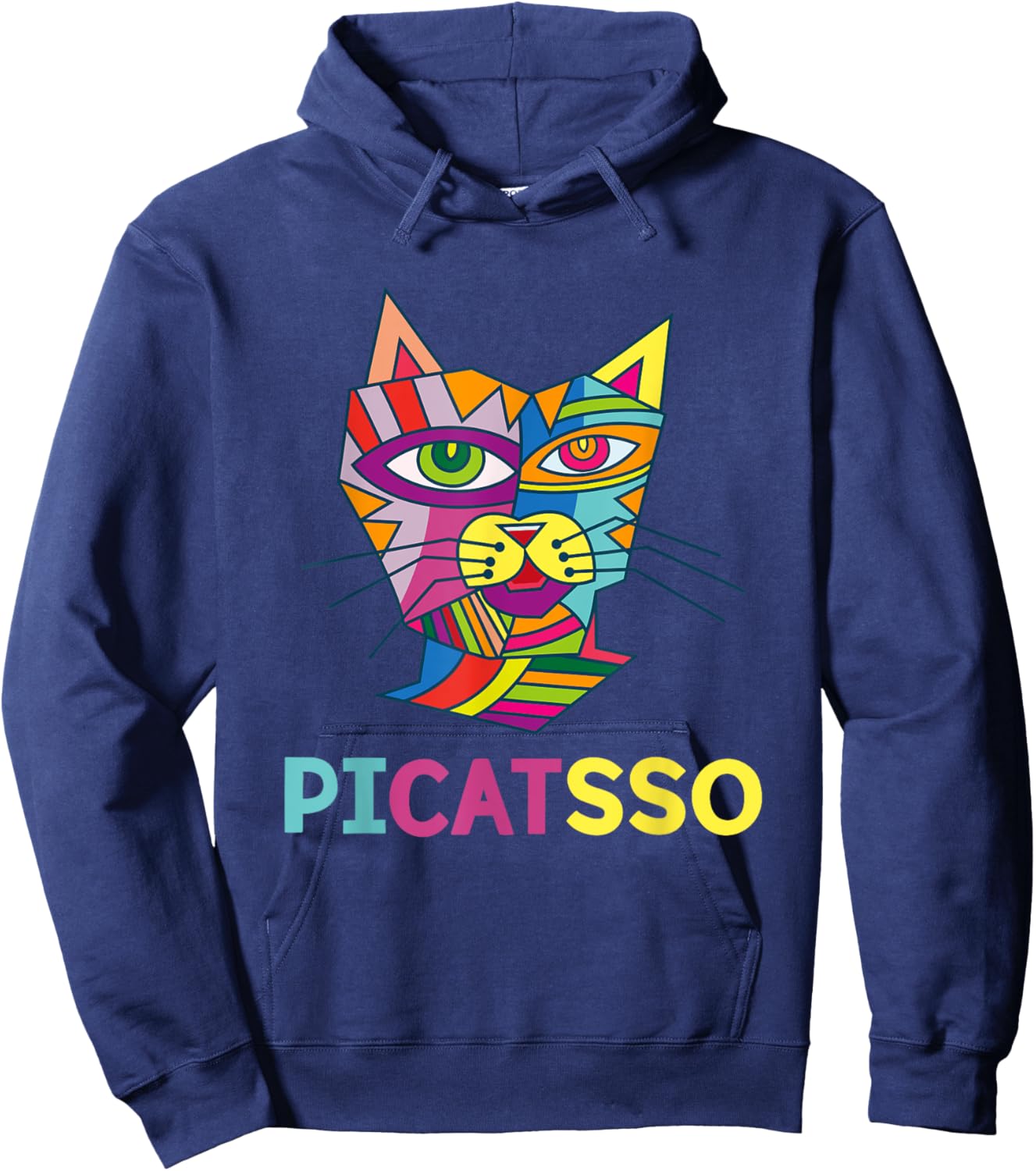 Picatsso Art Kitty | Art Teacher- Students Gift Men Women Kids Hoodie - Hoodie | Navy