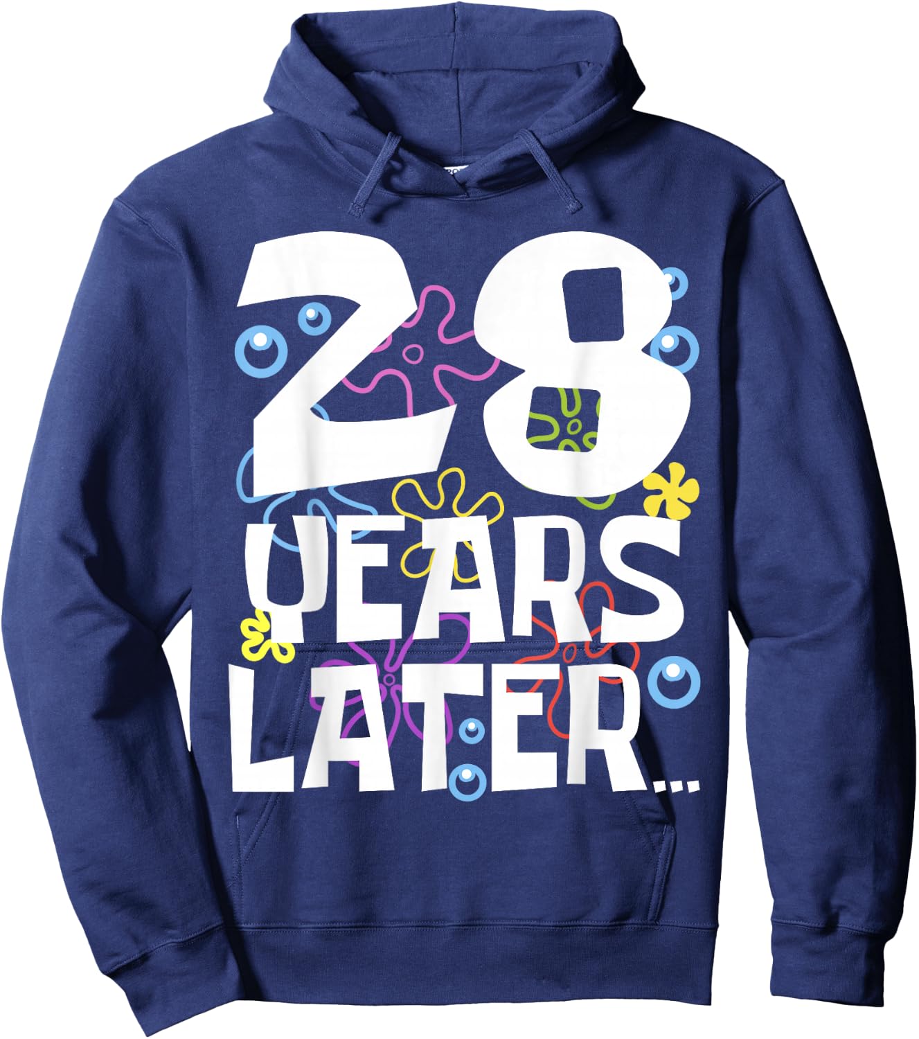28 YEARS LATER 28th 28 year Old Birthday Gifts Men Hoodie - Hoodie | Navy