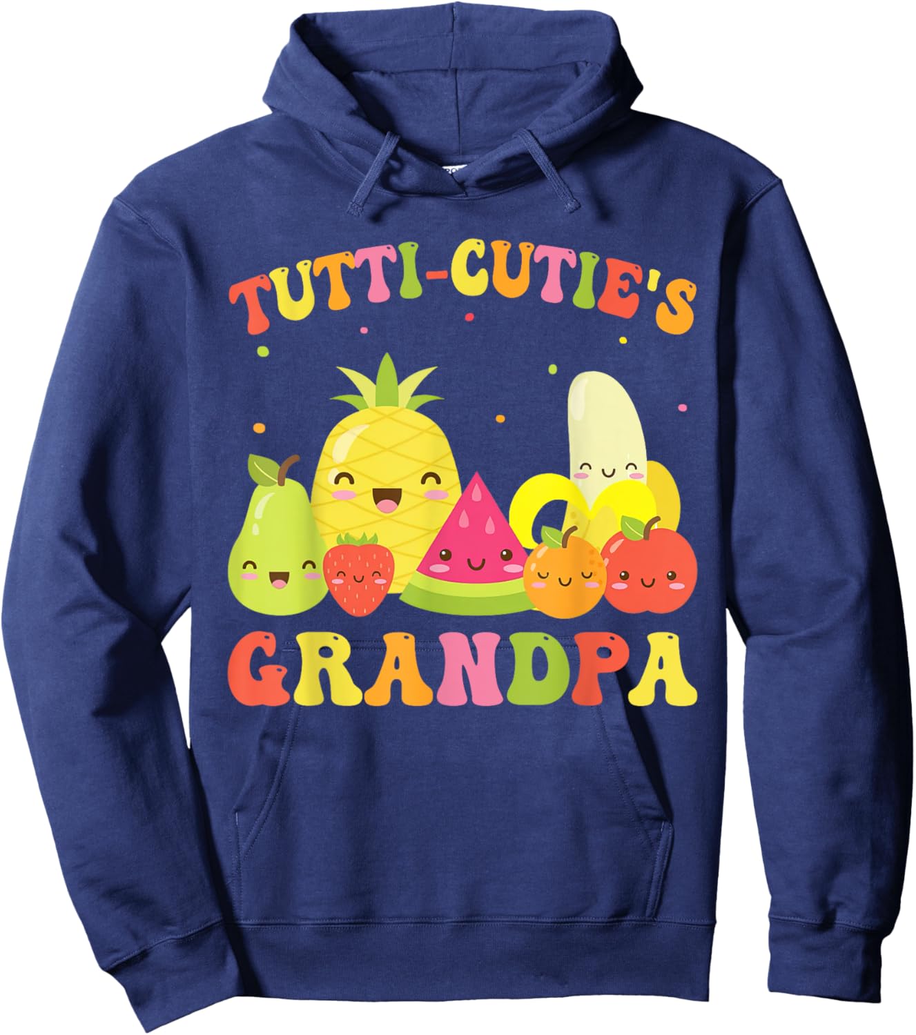 Tutti Frutti Grandpa Birthday Family Outfit Twotti Hoodie - Hoodie | Navy
