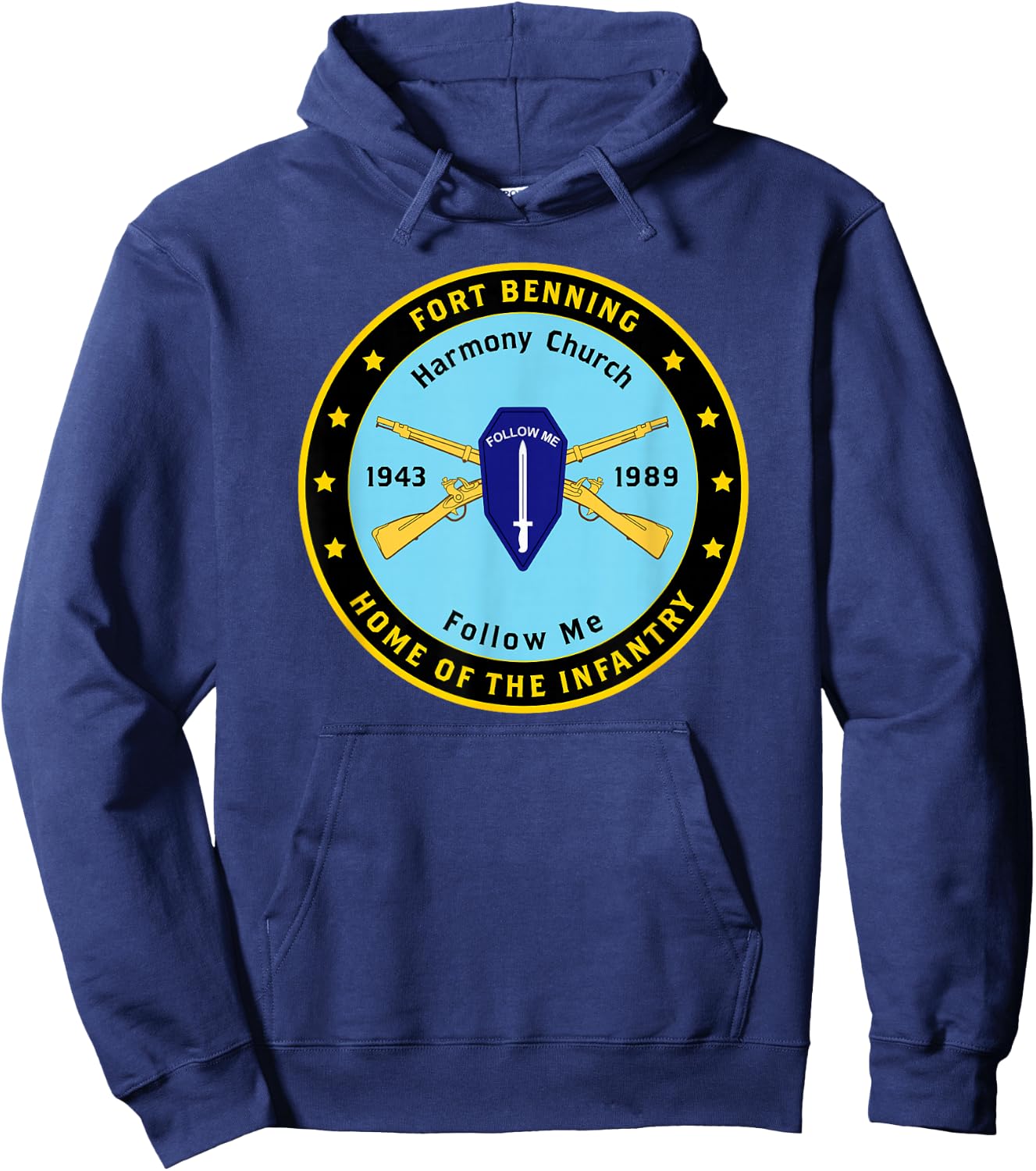 U.S. Army Infantry - Harmony Church - Ft. Benning, GA Hoodie - Hoodie | Navy