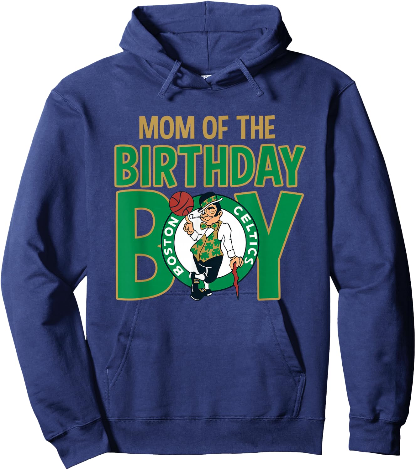 NBA Boston Celtics Mom Of The Birthday Boy Hoodie - Hoodie | Navy