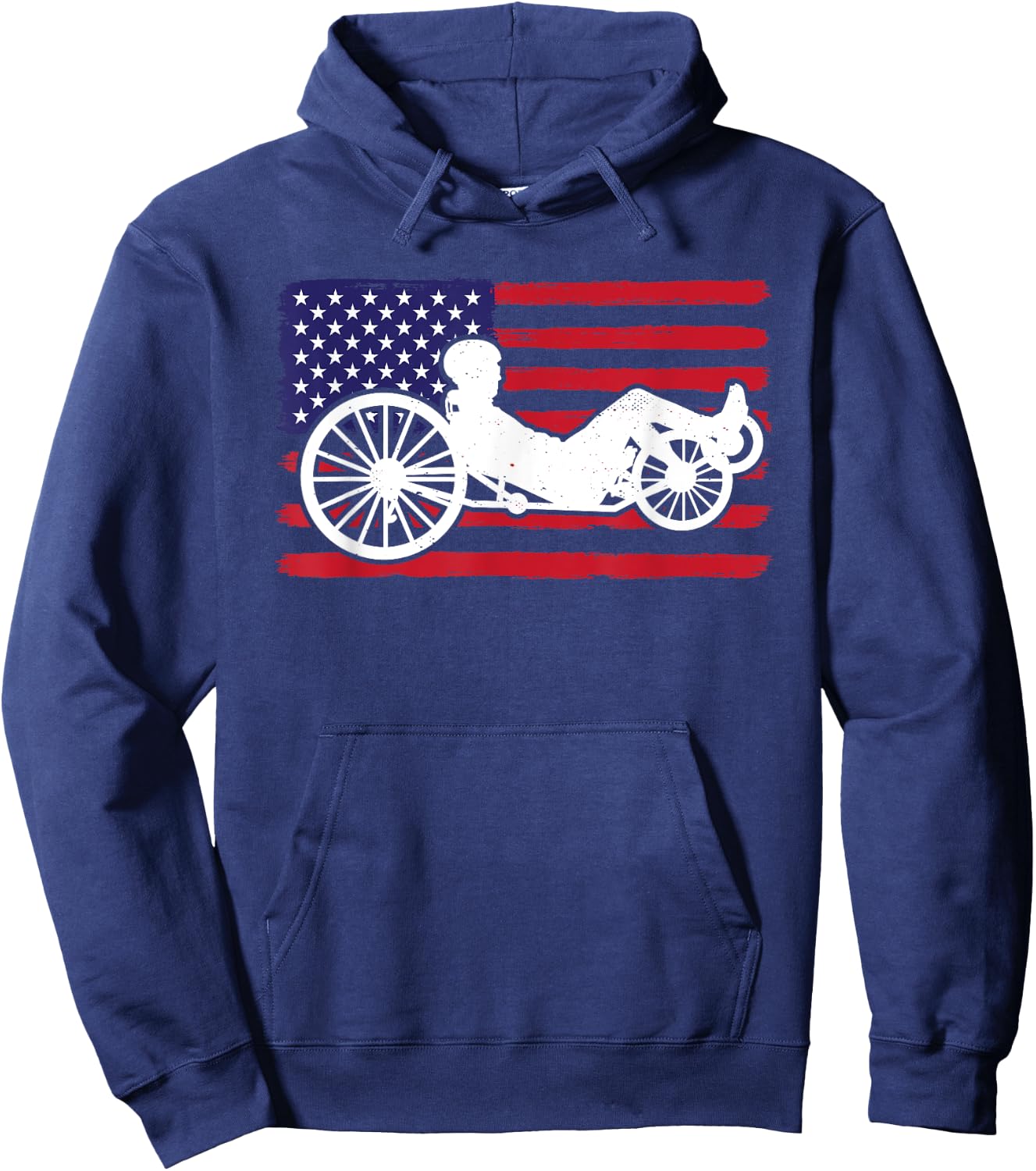 Recumbent Bike Lover Cycling Lover Triker Recumbent Trike Hoodie - Hoodie | Navy