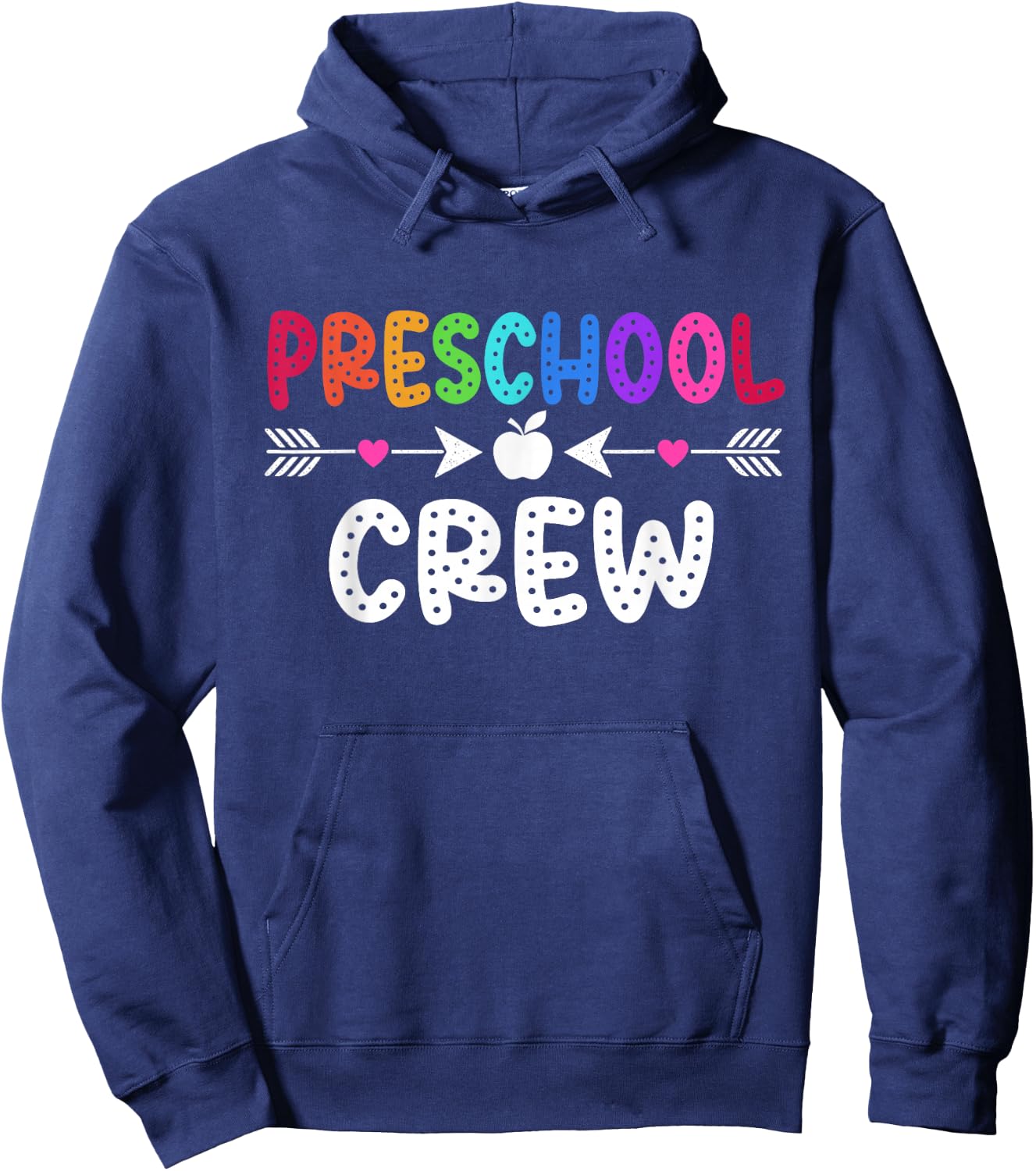 Preschool Crew Teacher Student Preschool Back To School Hoodie - Hoodie | Navy