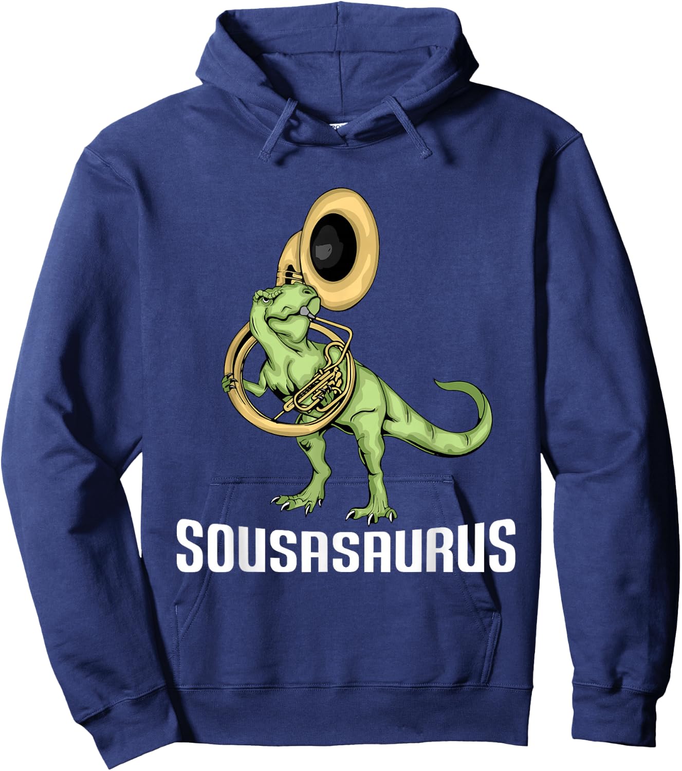 Funny Sousaphone Kids Music Dinosaur Sousaphone Hoodie - Hoodie | Navy