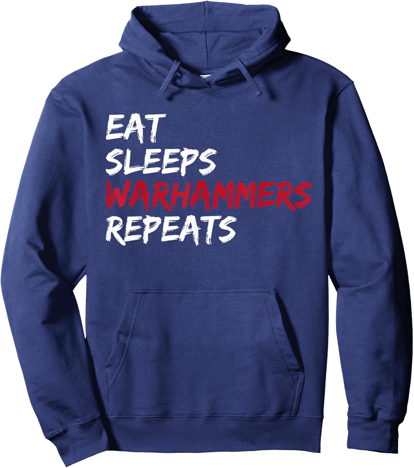 Vintage Eat Sleeps Warhammers Repeats Hoodie - Hoodie | Navy
