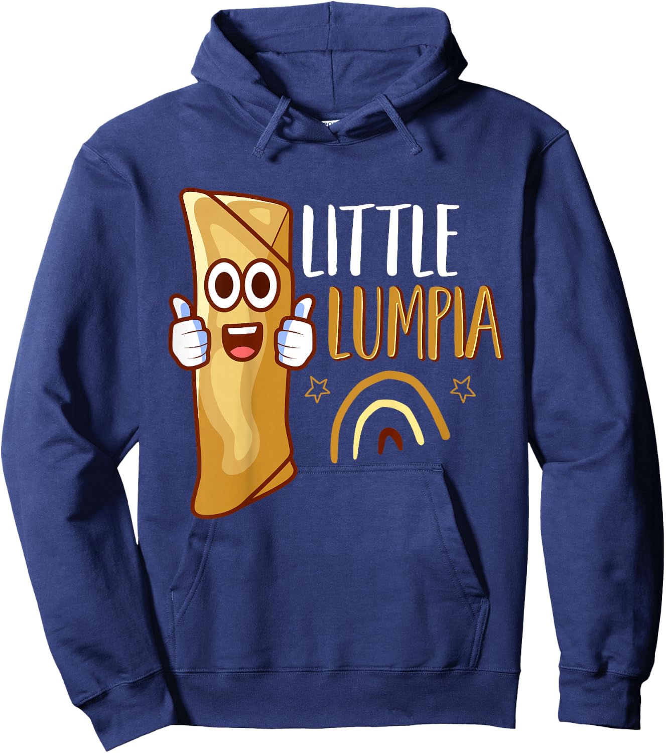 Little Lumpia Baby Shower Funny Filipino Food Lover Hoodie - Hoodie | Navy