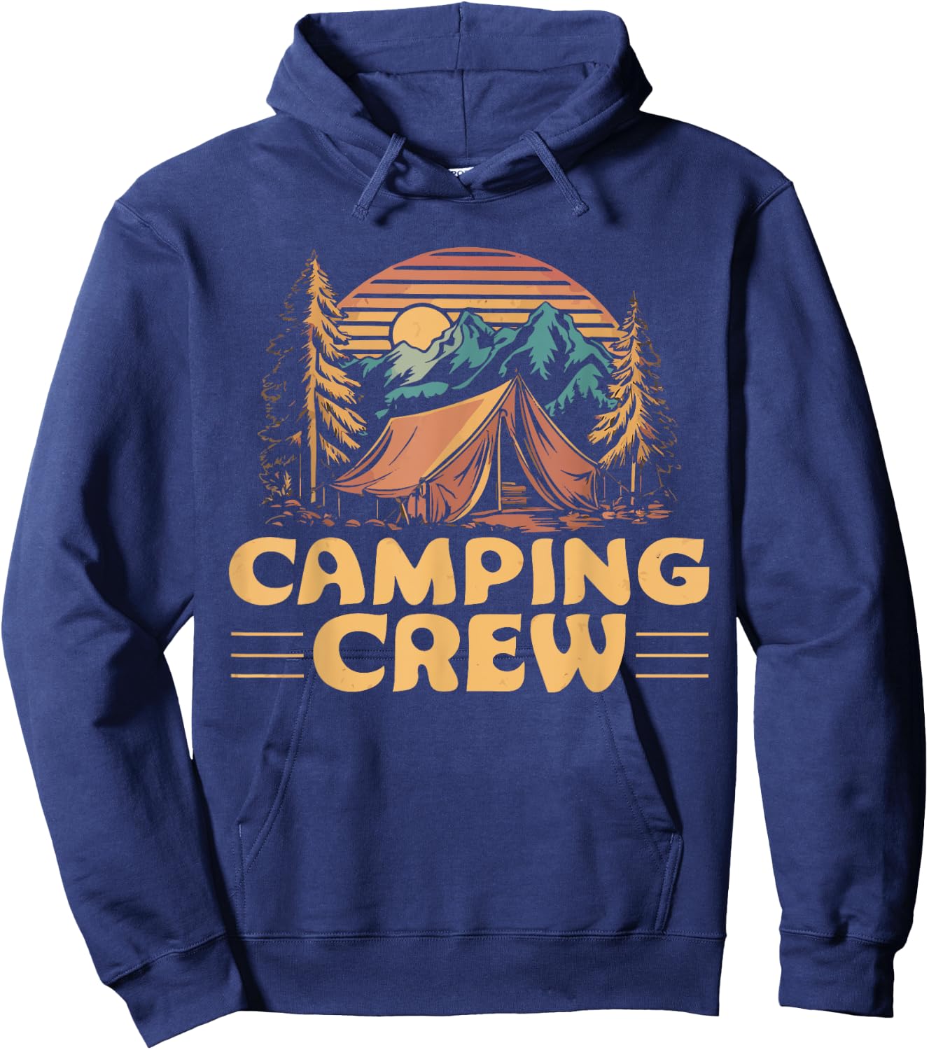 Camping Crew Family Friends Men Women Kids Boys And Girls Hoodie - Hoodie | Navy