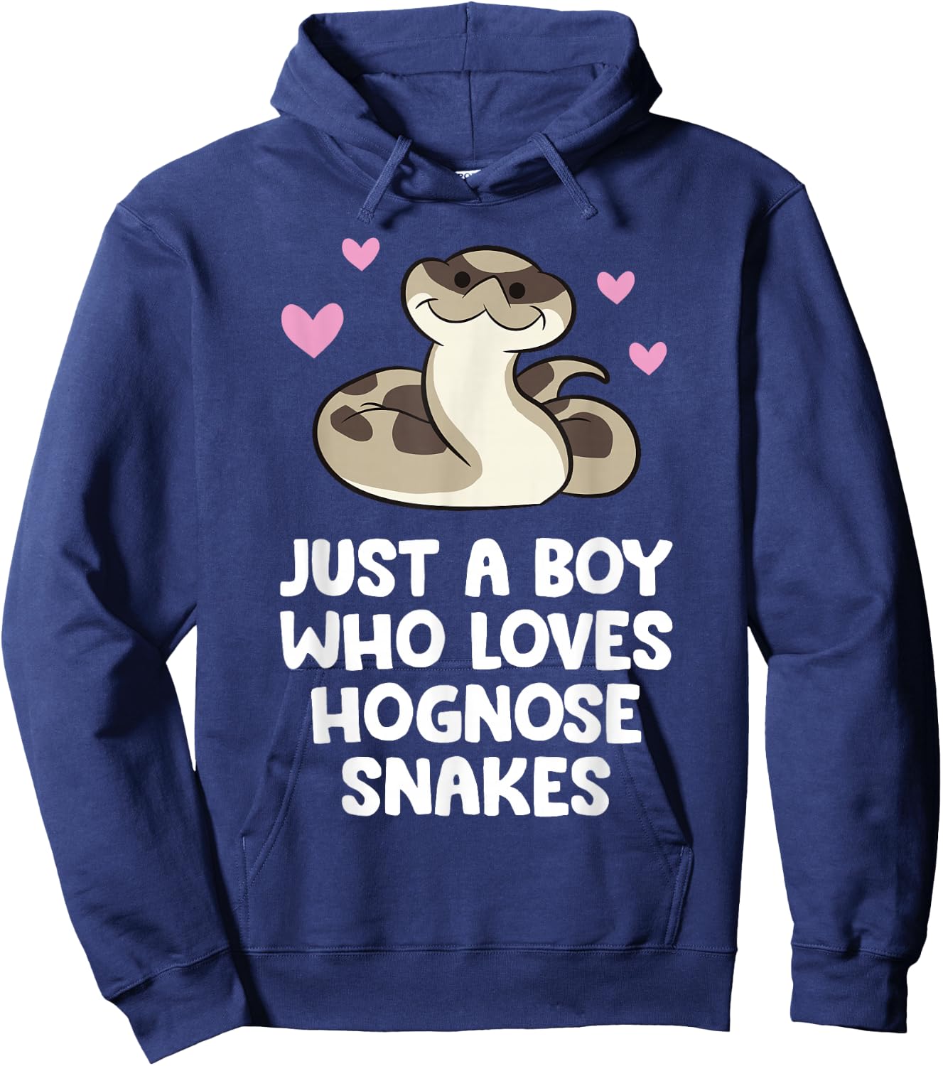 Just a Boy Who Loves Hognose Snakes Hoodie - Hoodie | Navy