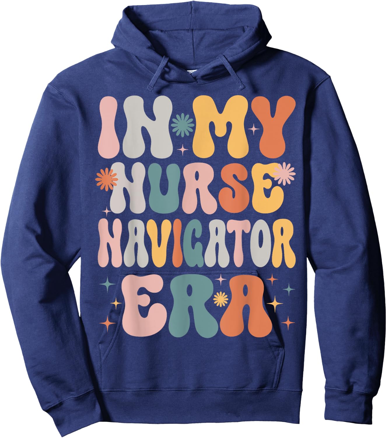 In My Nurse Navigator Era Funny Women Christmas Presents Hoodie - Hoodie | Navy