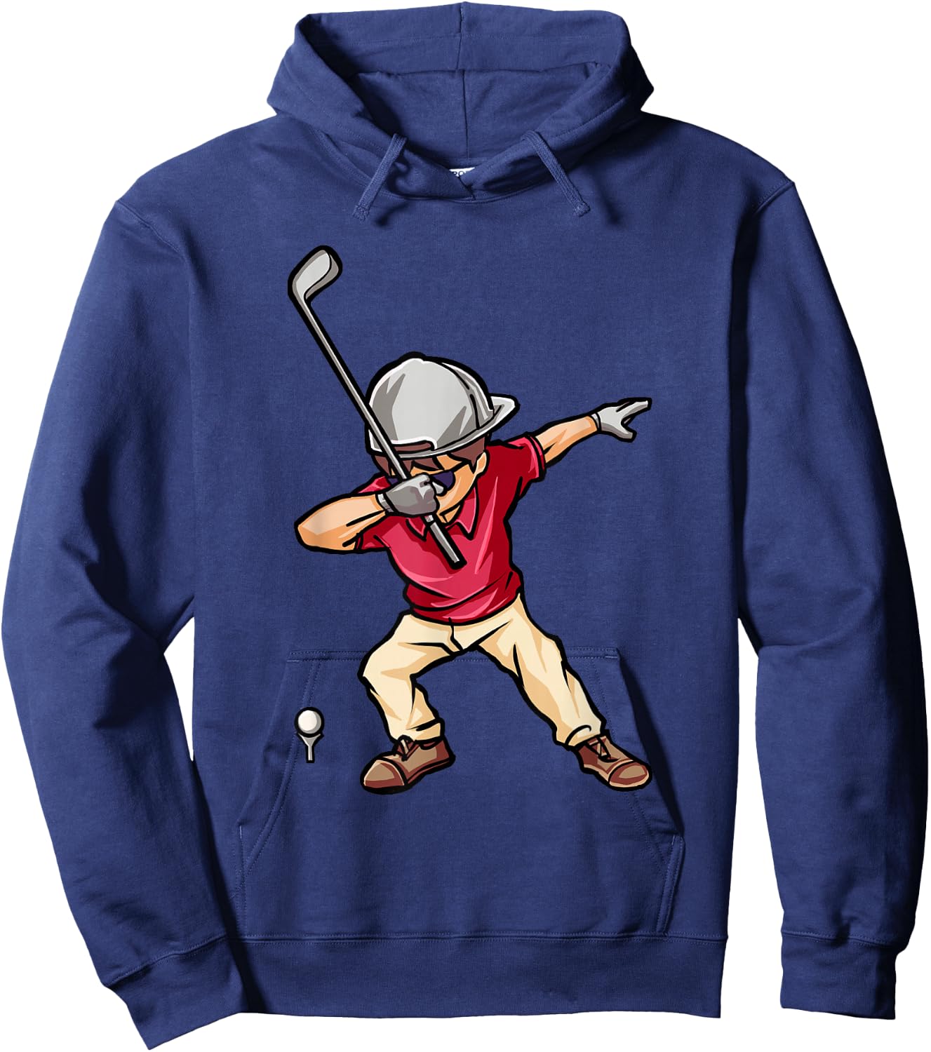 Dabbing Golf Player Golfer Golfing Funny Kids Boys Dab Dance Hoodie - Hoodie | Navy