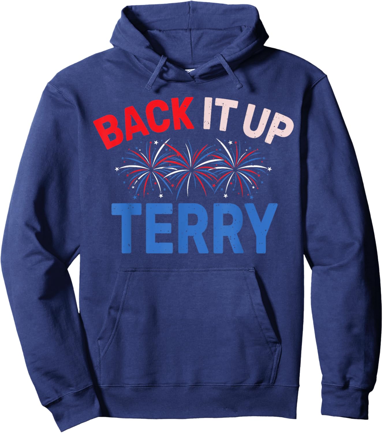 Back it Up Terry Put It In Reverse July 4th Fireworks Terry Kids Men Hoodie - Hoodie | Navy