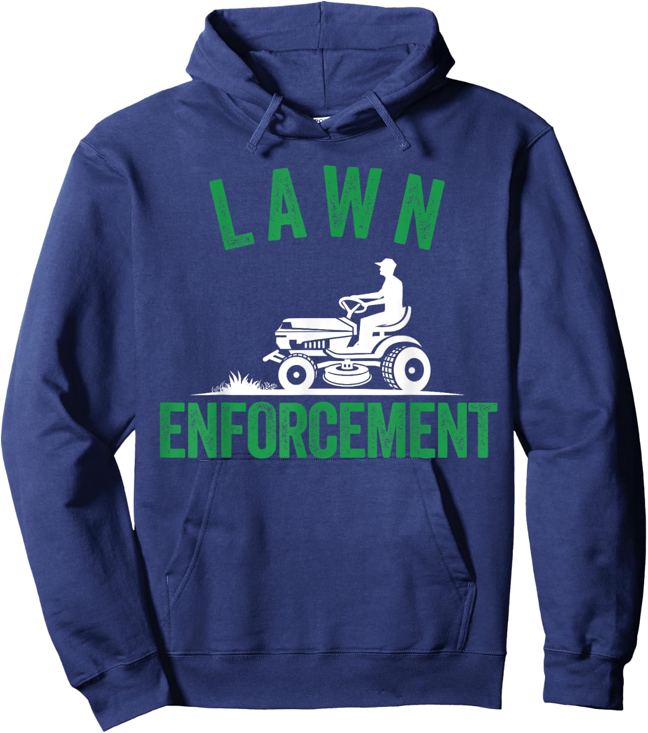 Lawn Enforcement, Lawn Aficionado Lawn Care Lover Lawn Pride Hoodie - Hoodie | Navy