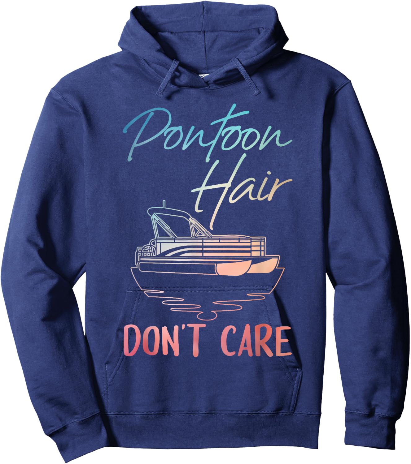 Cool Pontoon Boat Design Women Pontoon Boat Captain Hoodie - Hoodie | Navy