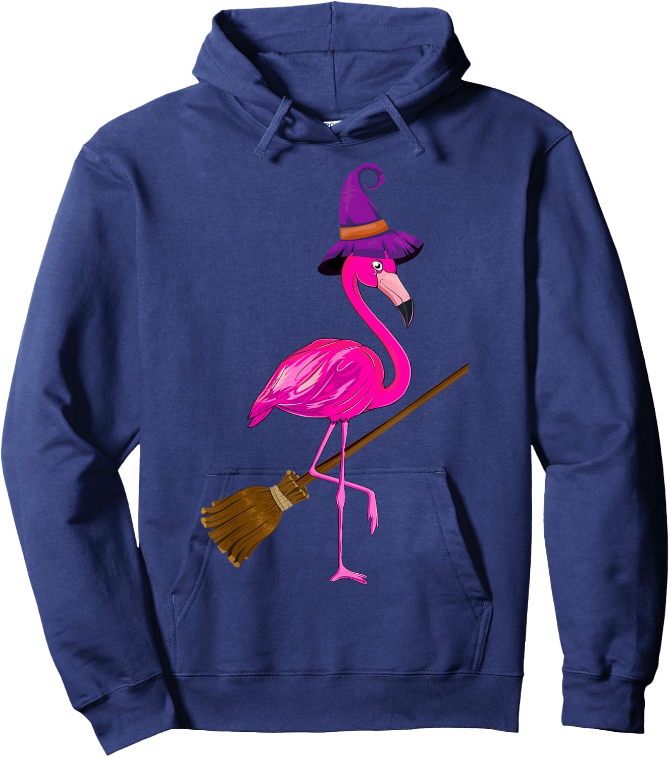 Happy Halloween Pumpkin Flamingo - Flamingo Lover Halloween Hoodie - Hoodie | Navy
