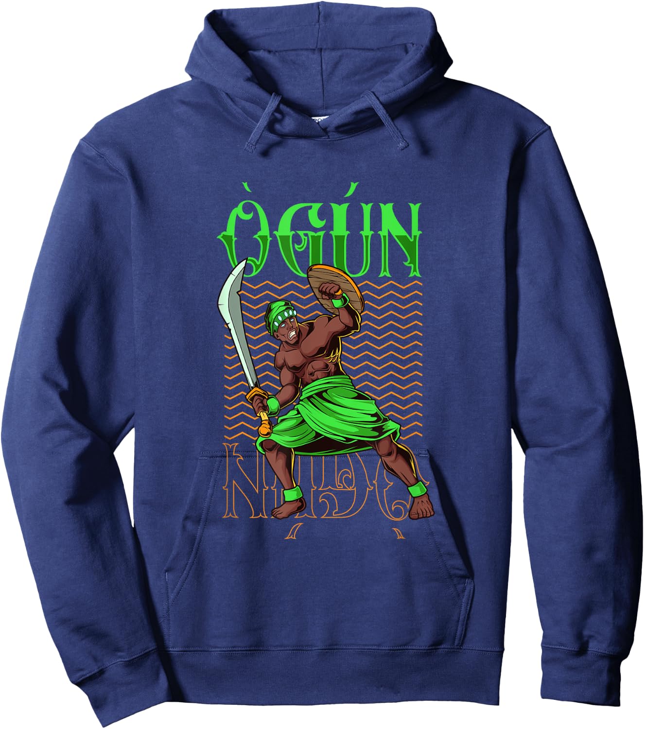 Famous gods of the Yoruba - Ogun Hoodie - Hoodie | Navy