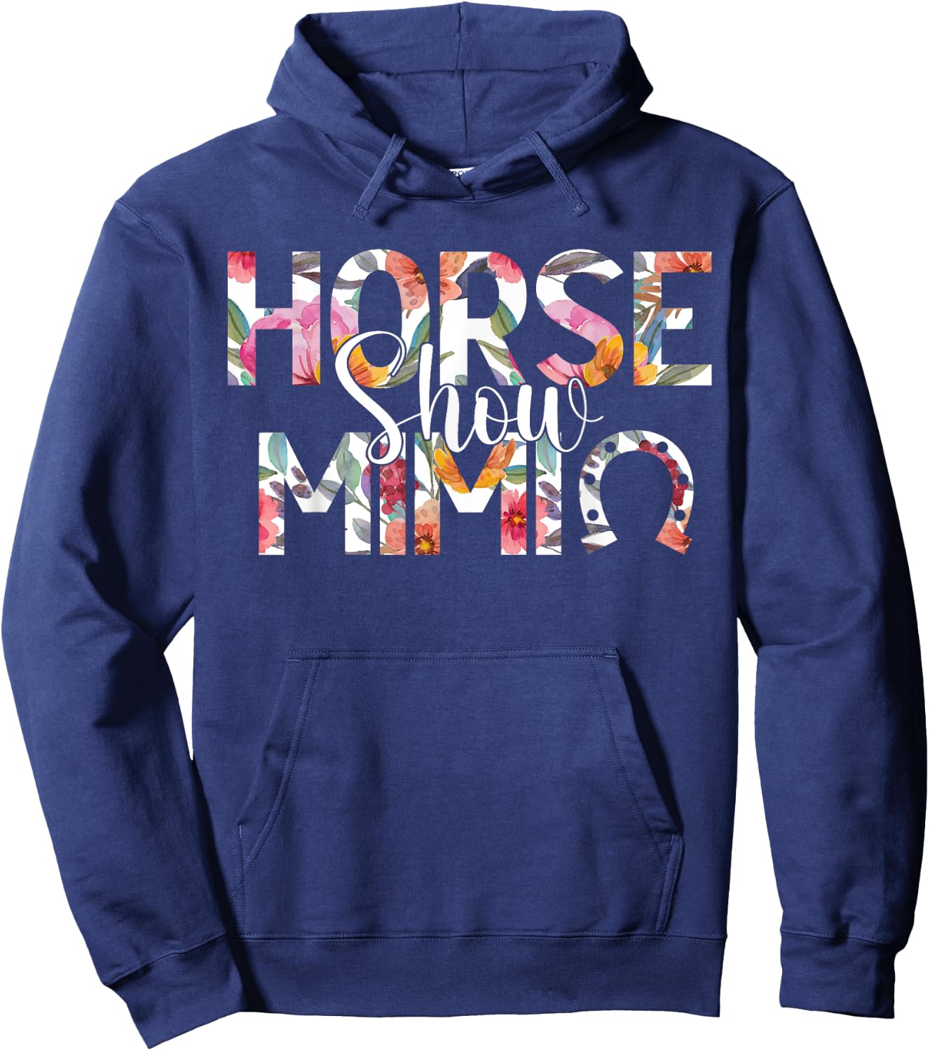 Horse Show Mimi Grandma Equestrian Mimi Hoodie - Hoodie | Navy