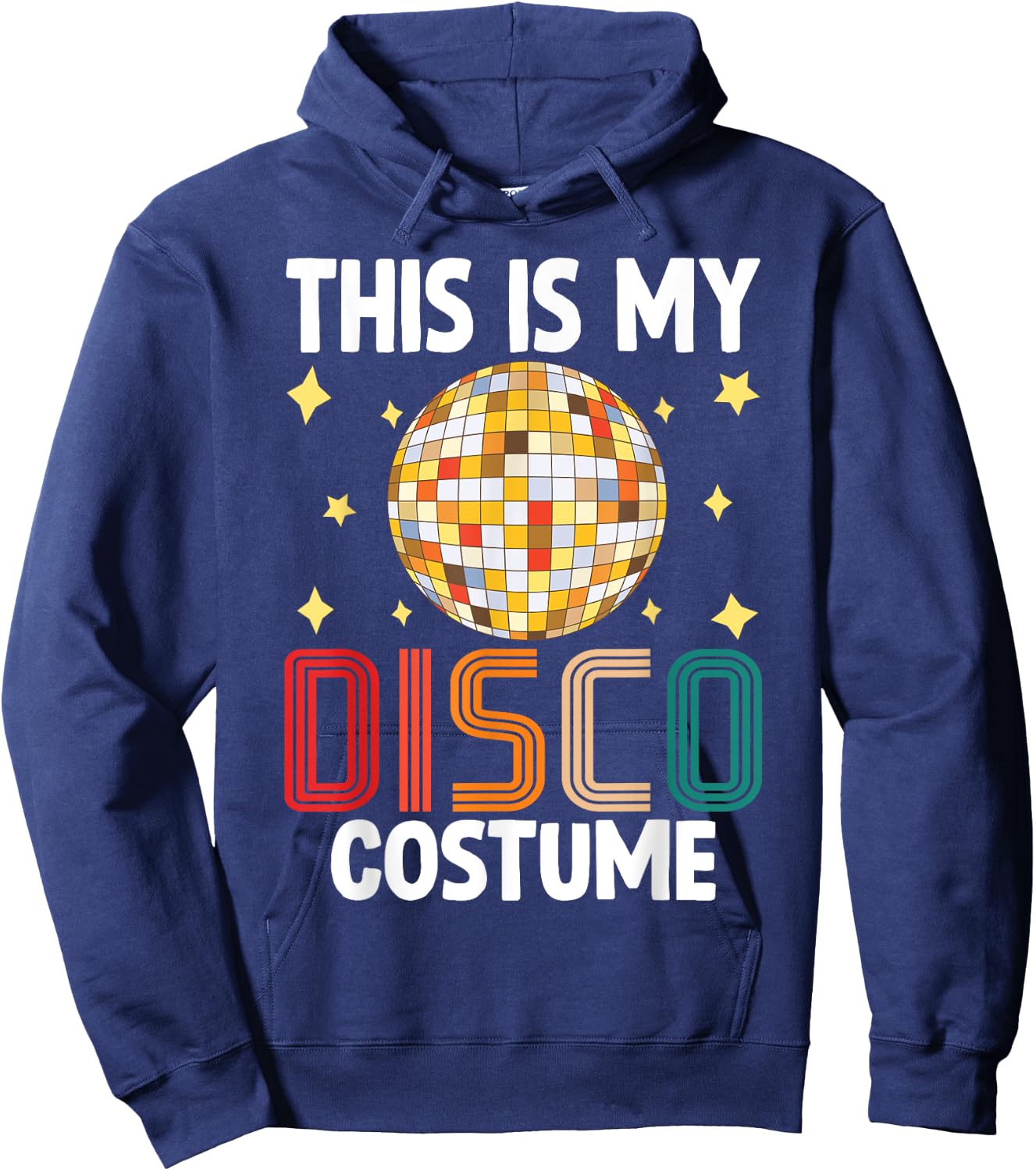 This Is My Disco Costume - 1970s Funky Party 70s Groove Hoodie - Hoodie | Navy