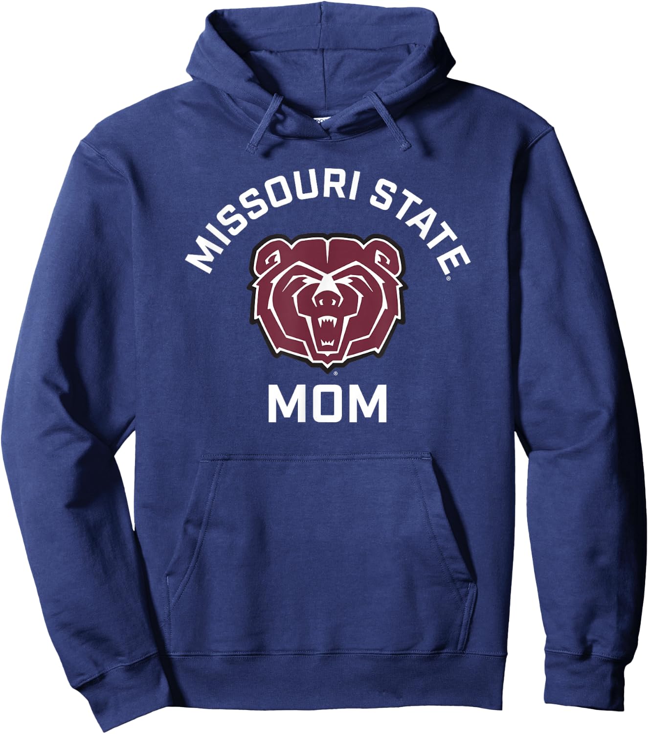 Missouri State University MSU Bears Arched Mom Hoodie - Hoodie | Navy