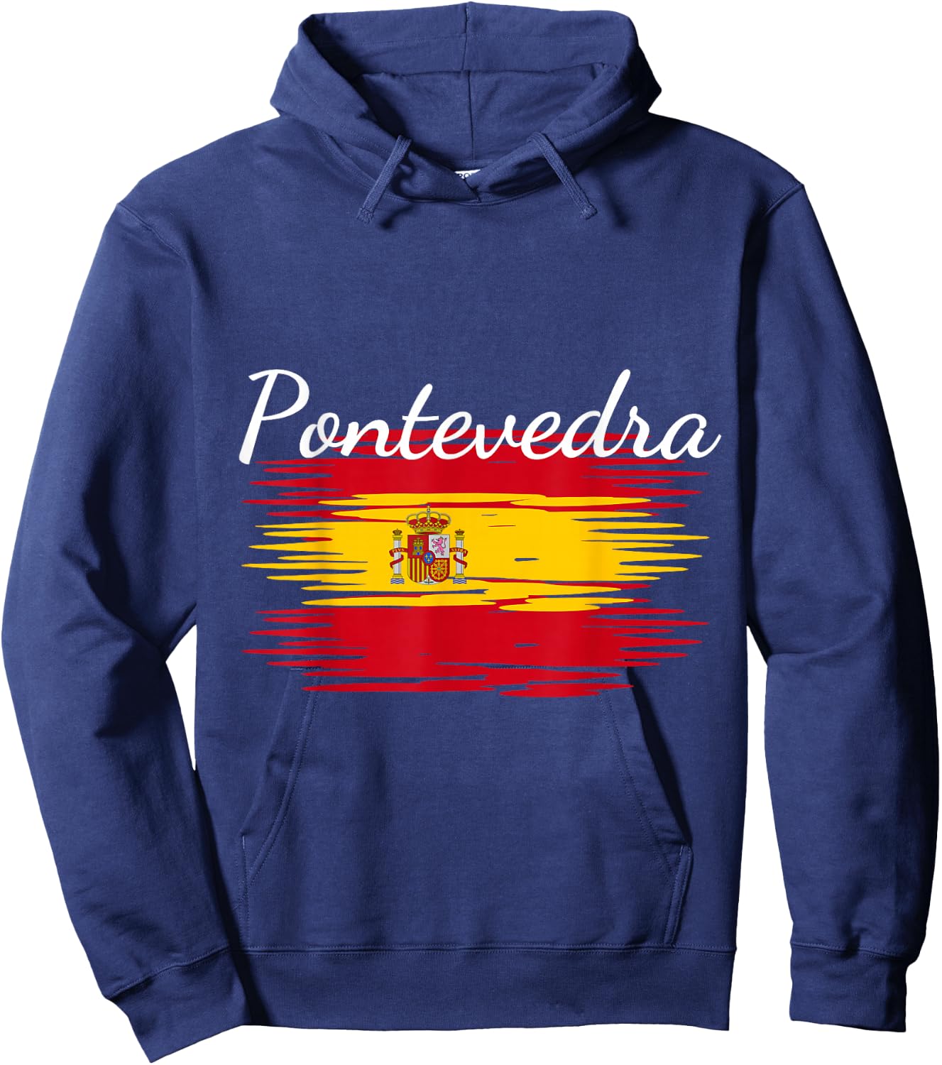 Pontevedra Spain Flag Espana Espanol Matching Spanish Hoodie - Hoodie | Navy