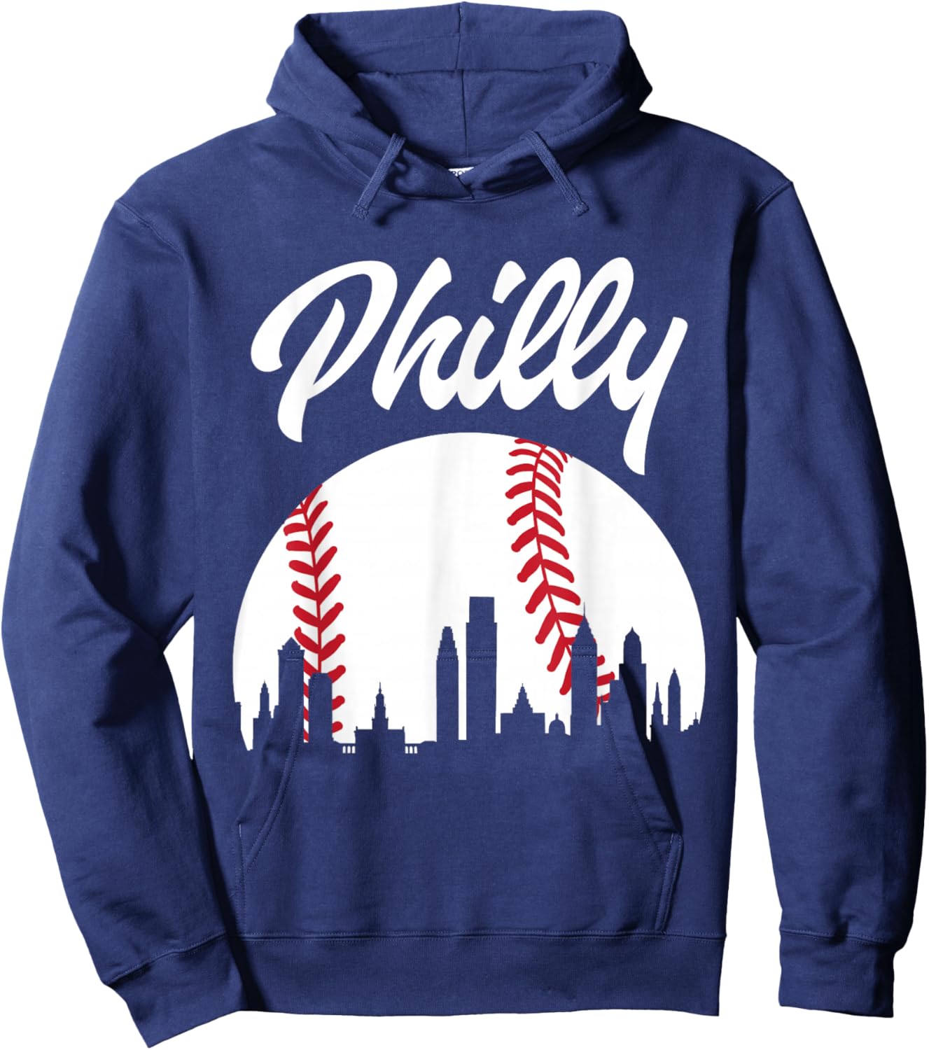 Baseball Player Philly Philadelphia City Pennsylvania Gift Hoodie - Hoodie | Navy