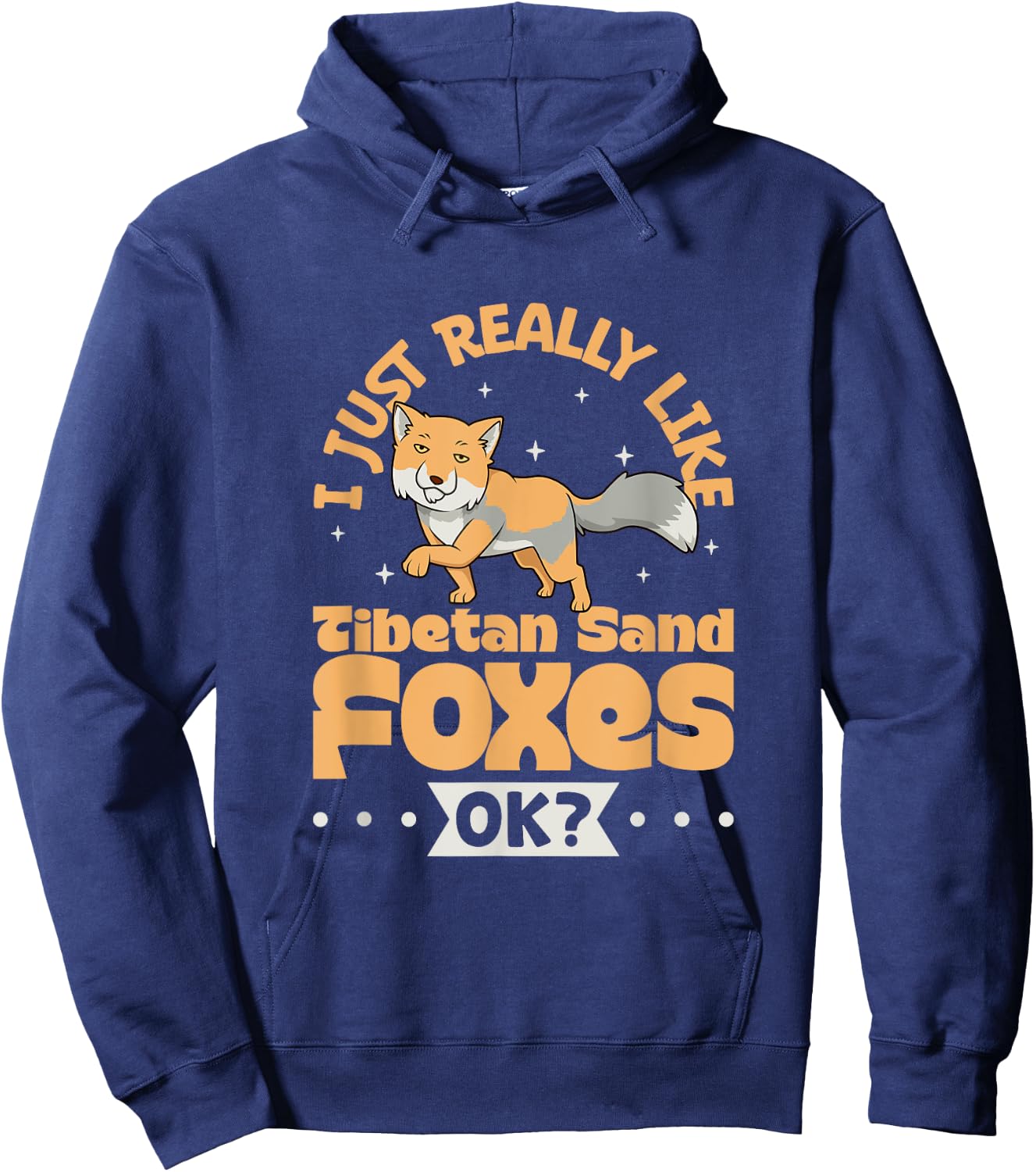 I just really love Tibetan Sand Foxes Hoodie - Hoodie | Navy
