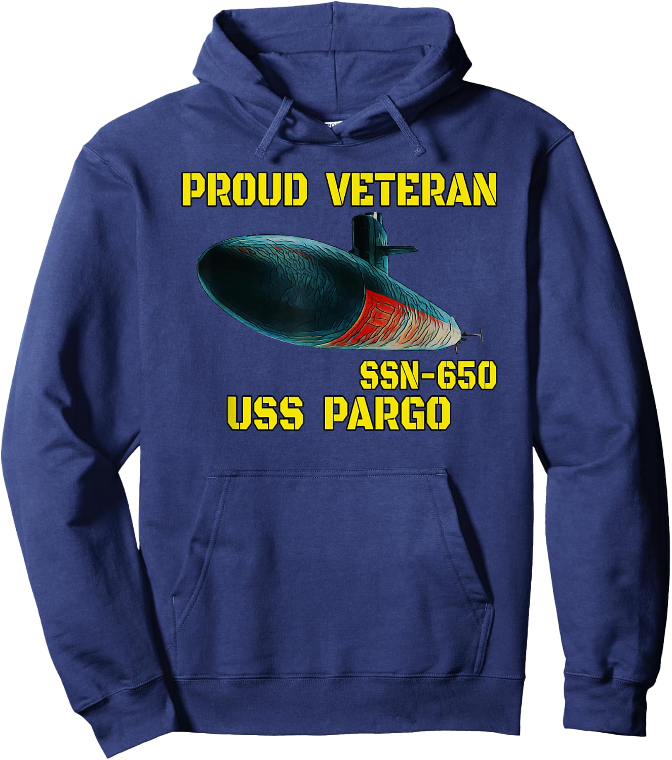 USS Pargo SSN-650 Submarine Veterans Day Father Grandpa Hoodie - Hoodie | Navy