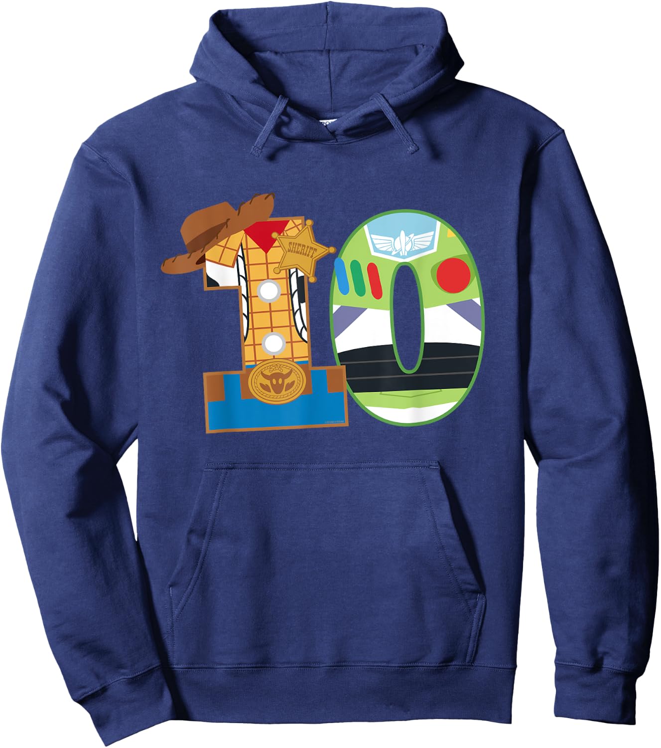Disney and Pixar’s Toy Story Tenth Birthday 10 Years Old Hoodie - Hoodie | Navy