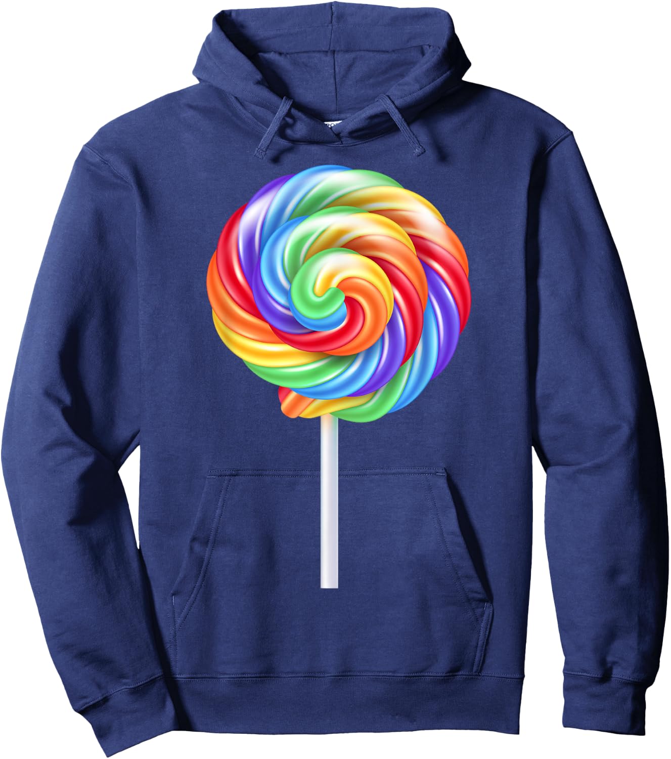 Lollipop Rainbow Sucker Candy Costume Halloween Hoodie - Hoodie | Navy