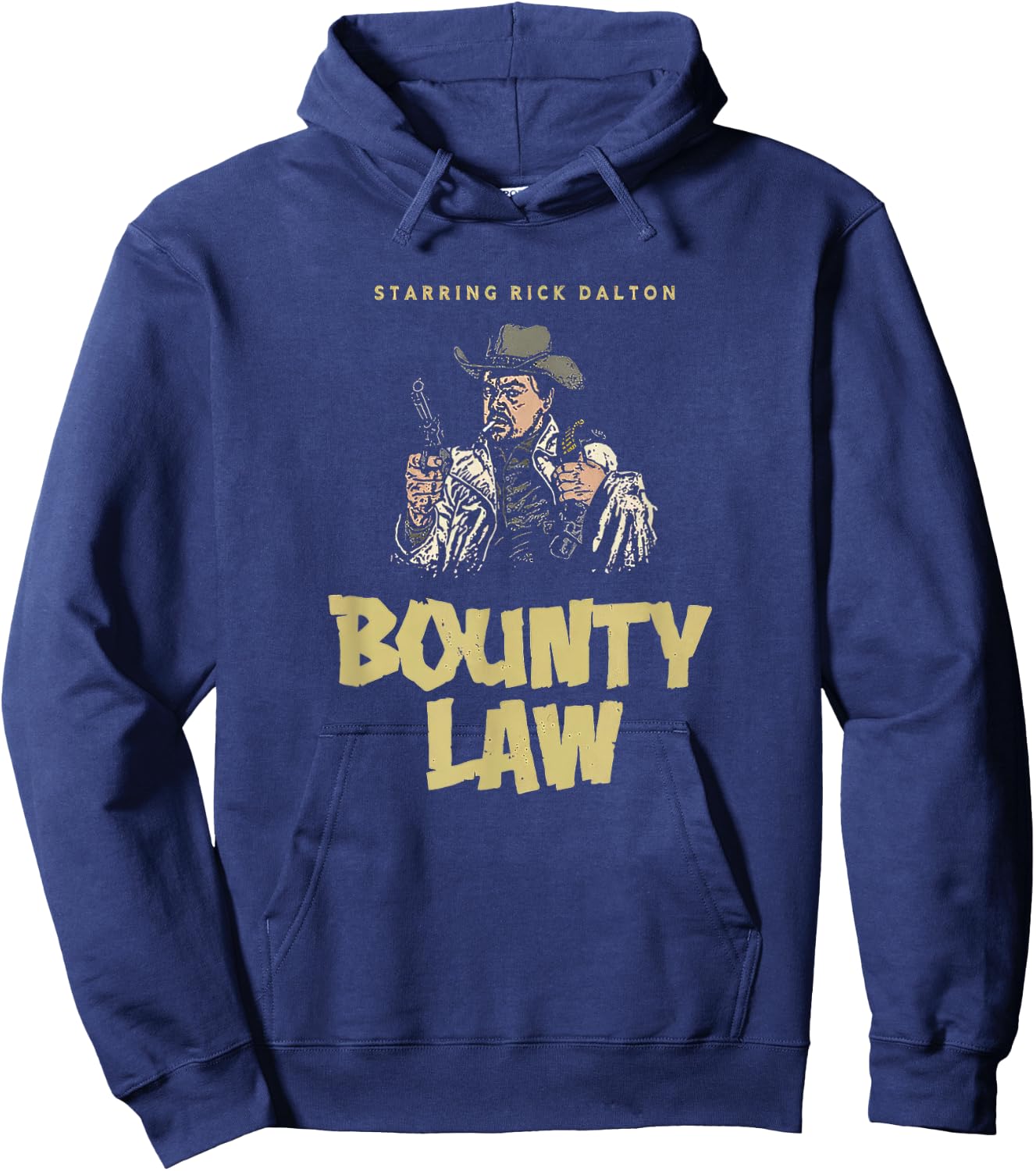 Bounty Law Retro Rick Dalton Hoodie - Hoodie | Navy