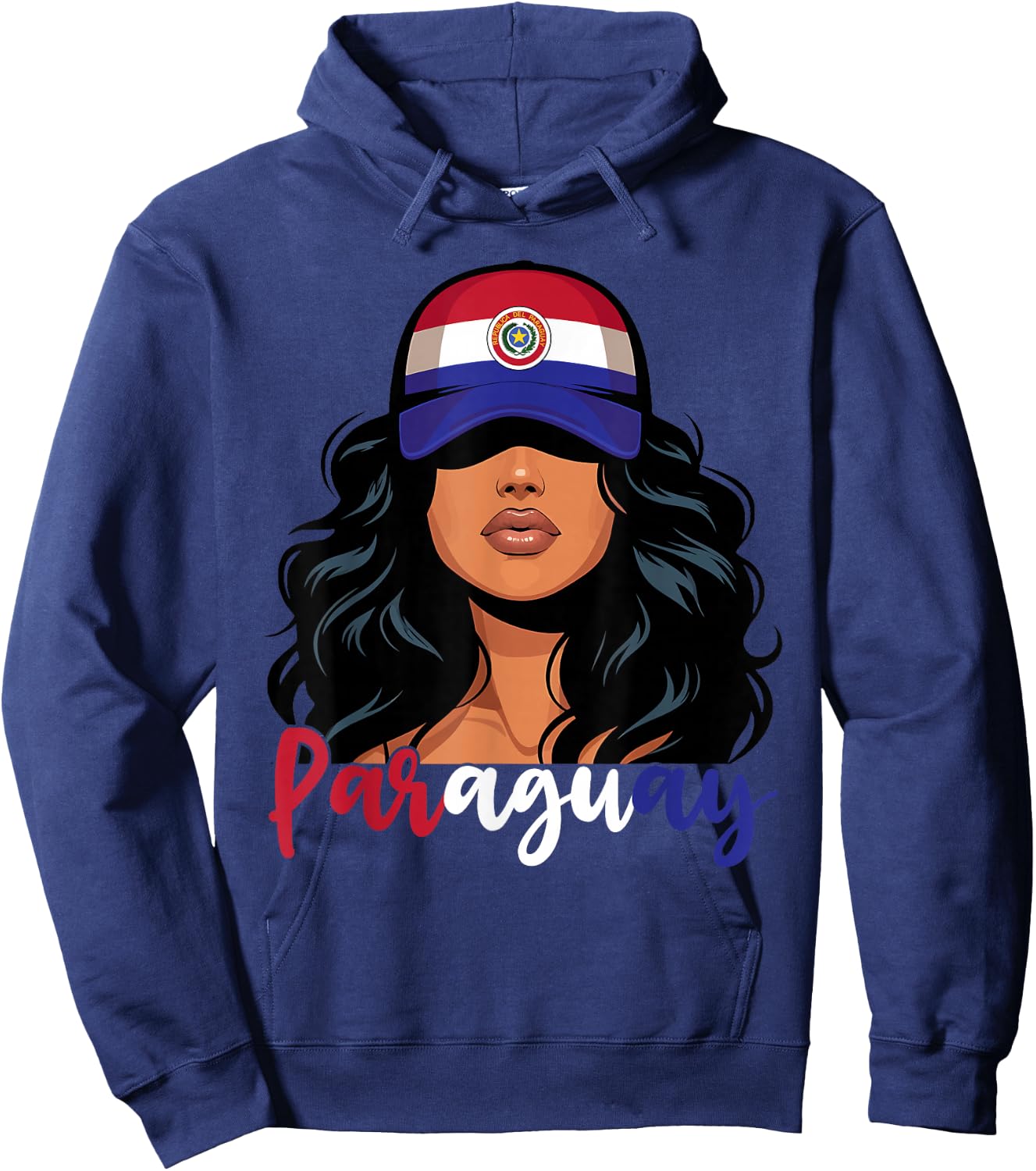 Paraguayan Girl Paraguay Flag Proud Paraguaya Women Hoodie - Hoodie | Navy
