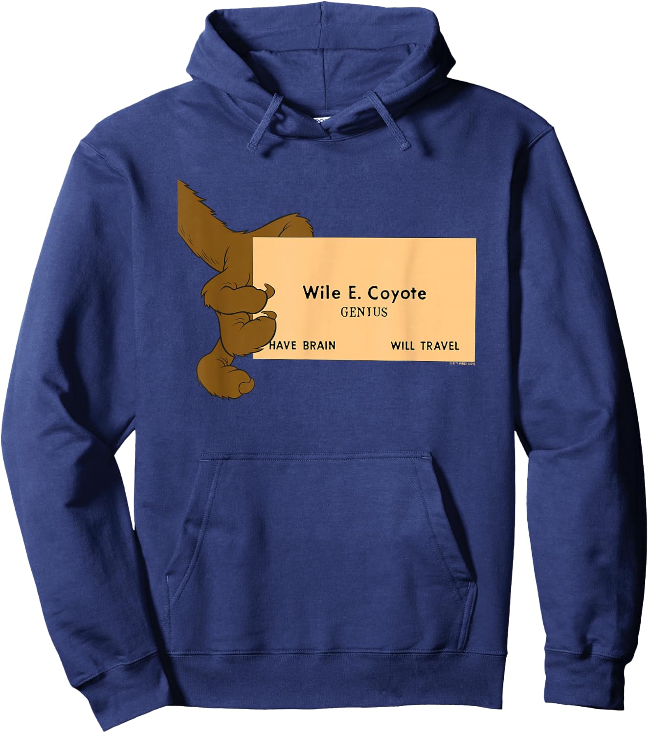 Looney Tunes Wile E. Coyote Genius Small Hoodie - Hoodie | Navy