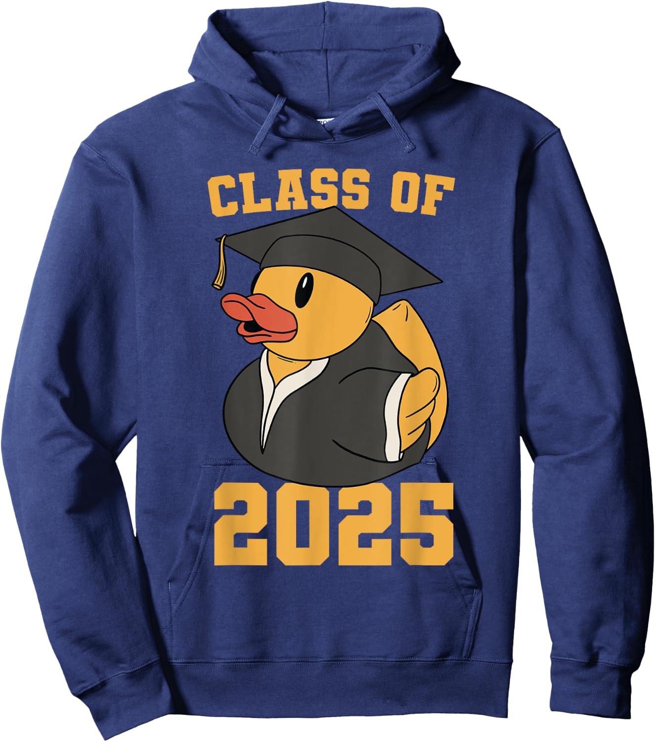 Rubber Duck Class of 2025 Senior 2025 Graduation Year Senior Hoodie - Hoodie | Navy